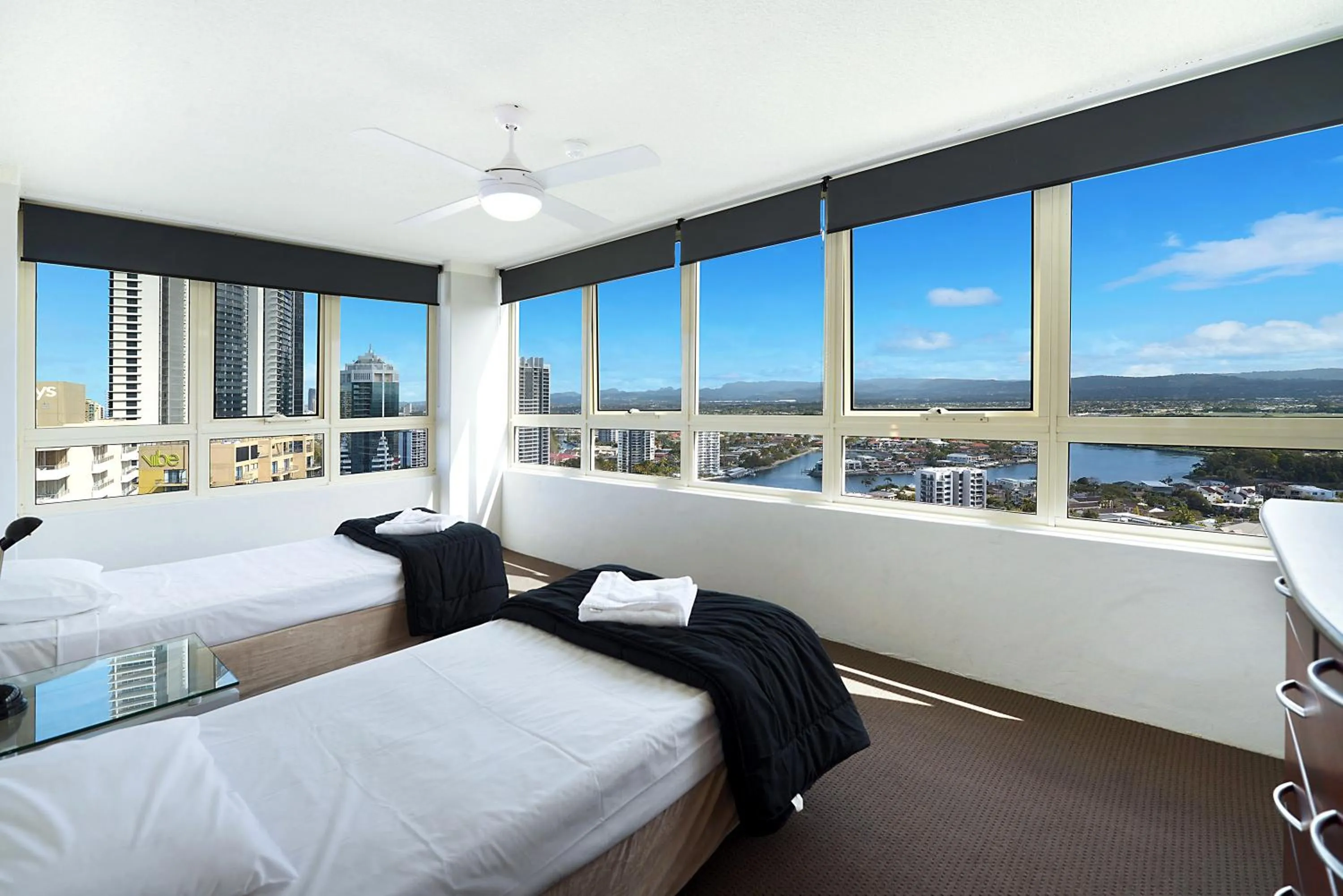 Bedroom, Bed in Condor Apartments by Gold Coast Premium