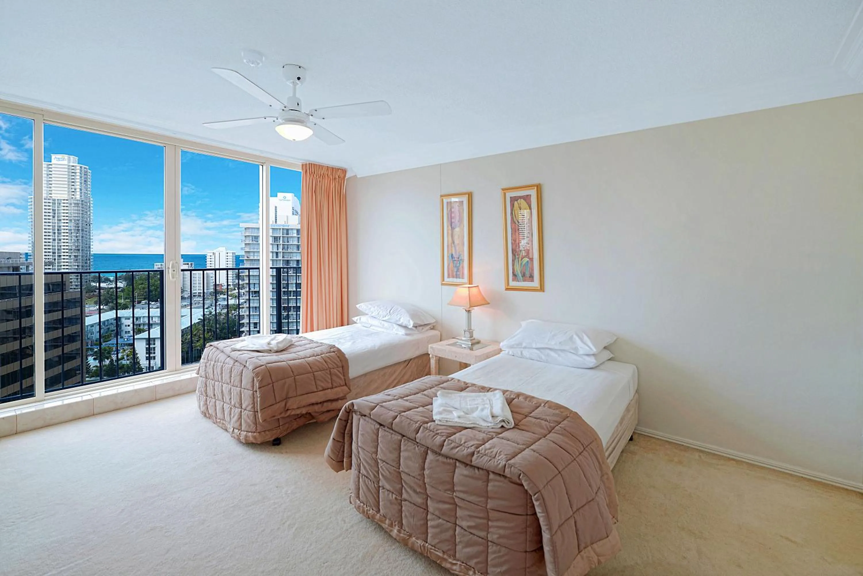 Bedroom, Bed in Condor Apartments by Gold Coast Premium