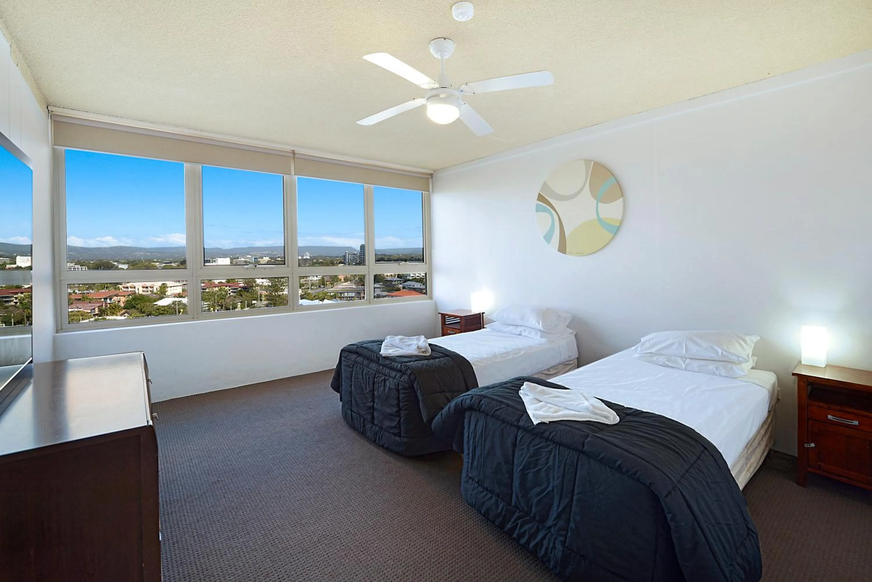 Bedroom, Bed in Condor Apartments by Gold Coast Premium