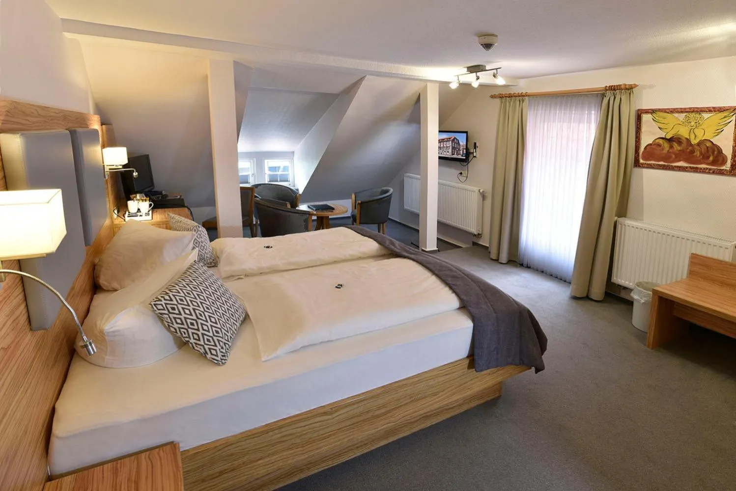 Photo of the whole room, Bed in Hotel Stadt Hamburg