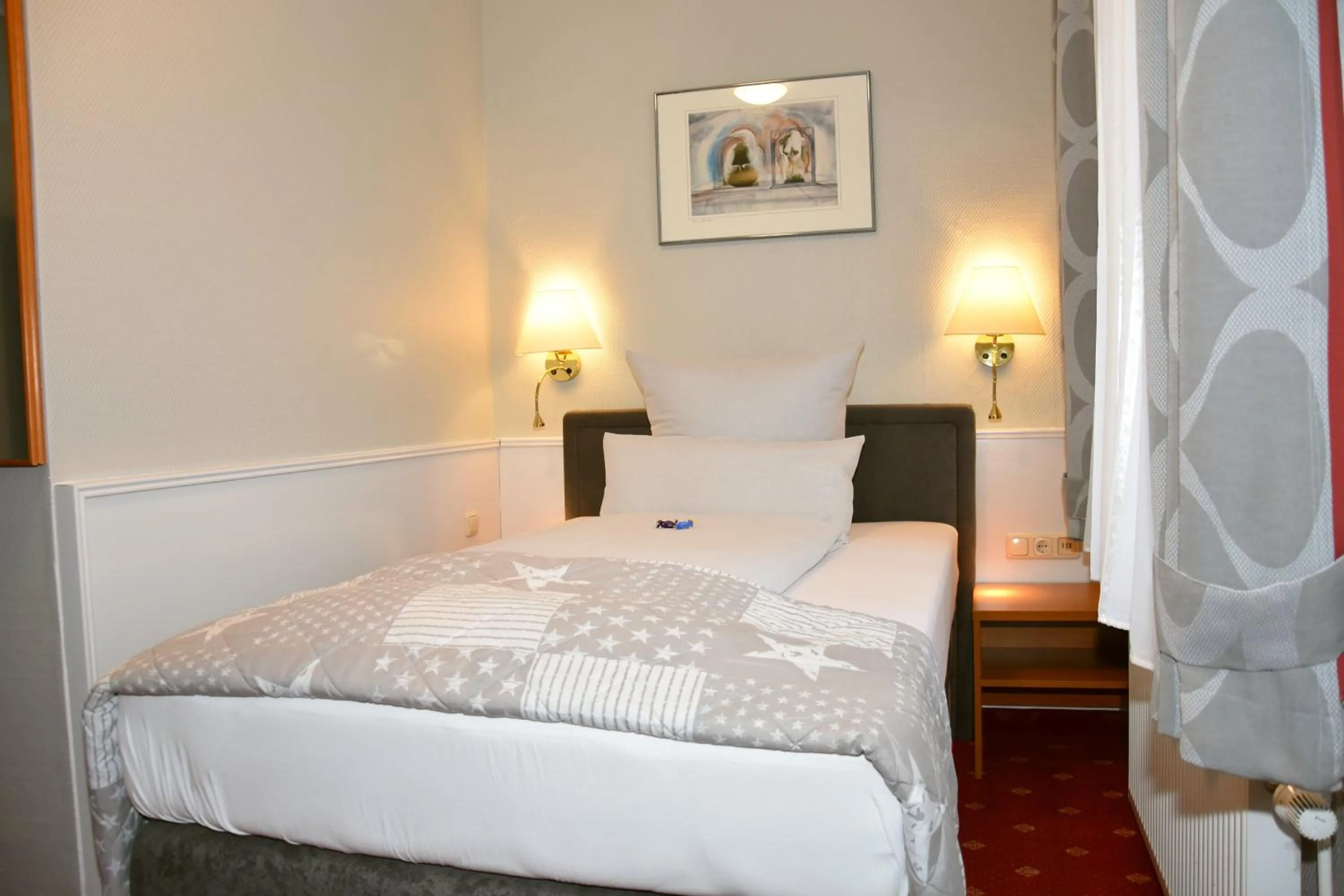 Bed in Hotel Stadt Hamburg