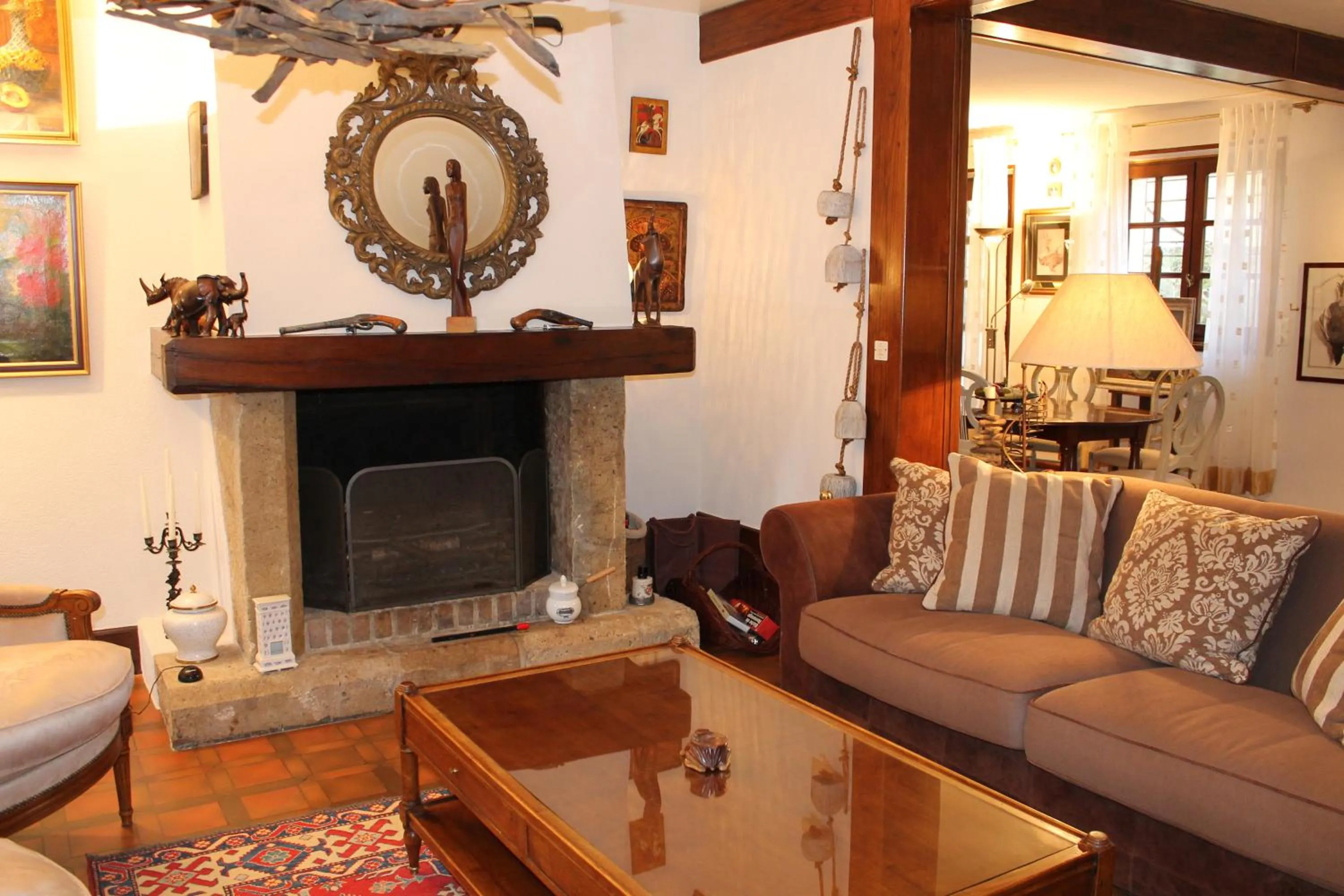 Communal lounge/ TV room in Chambres d'hôtes La Brillève