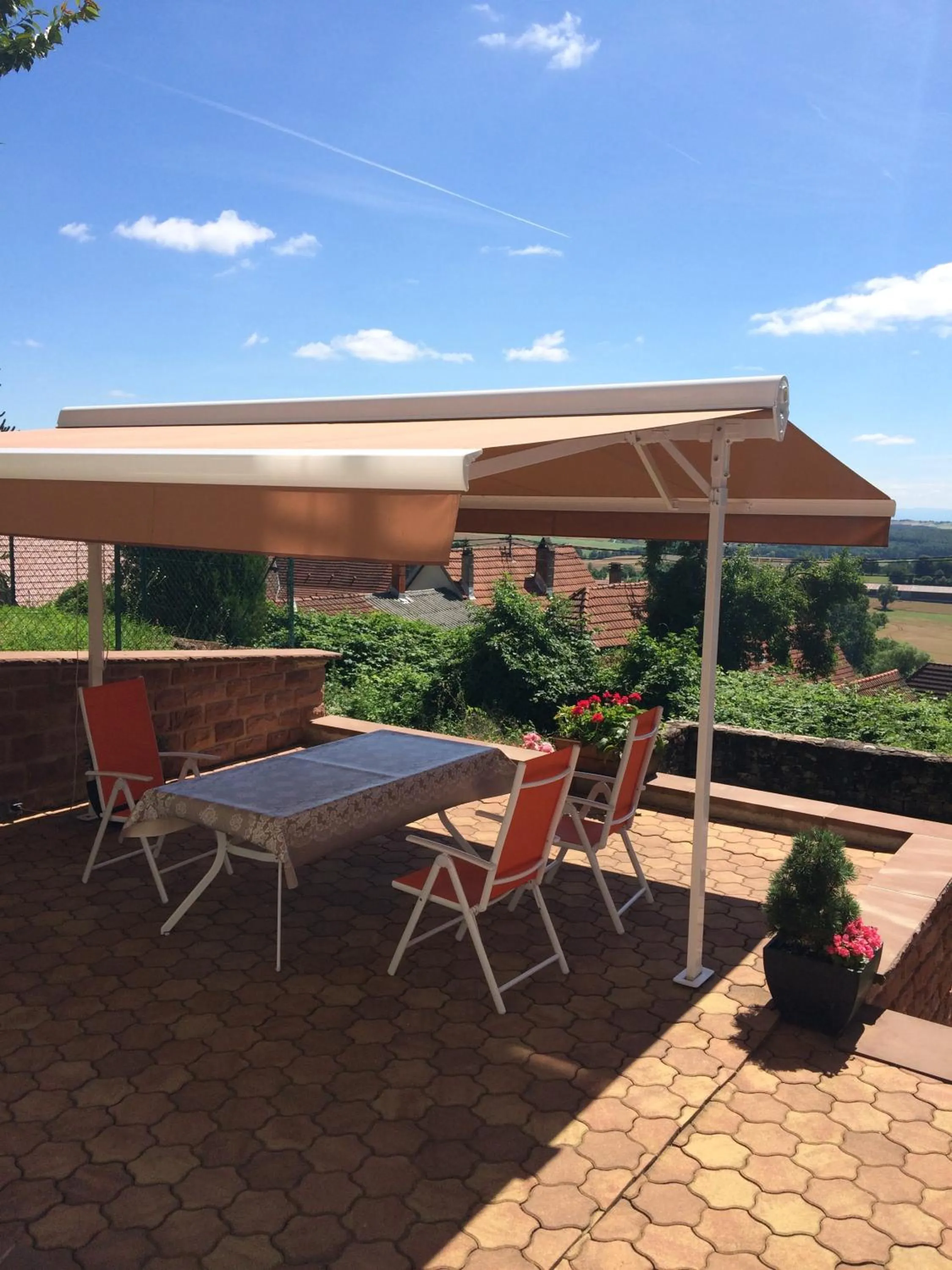 Balcony/Terrace in Gîte L'Instant Durable