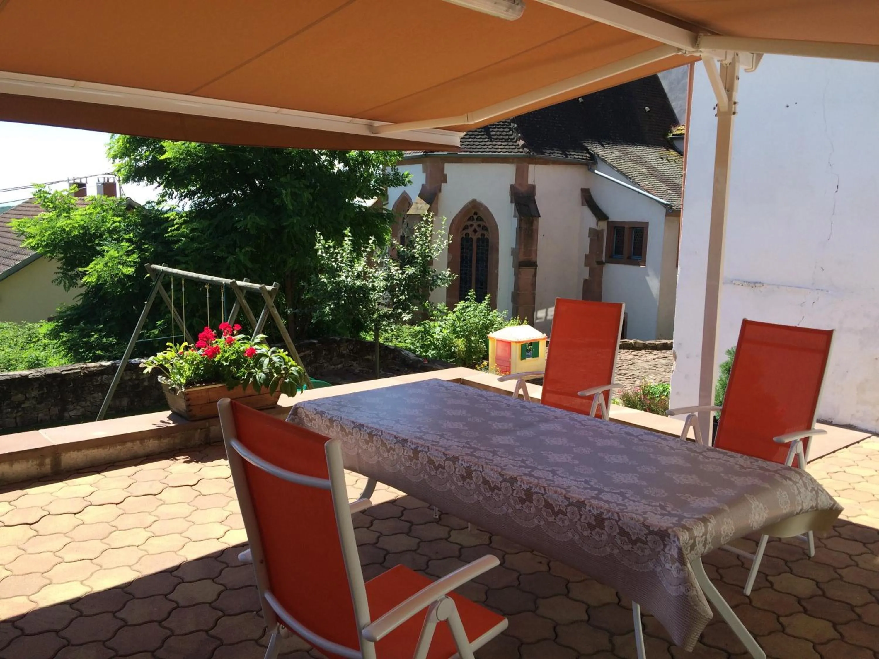 Balcony/Terrace in Gîte L'Instant Durable