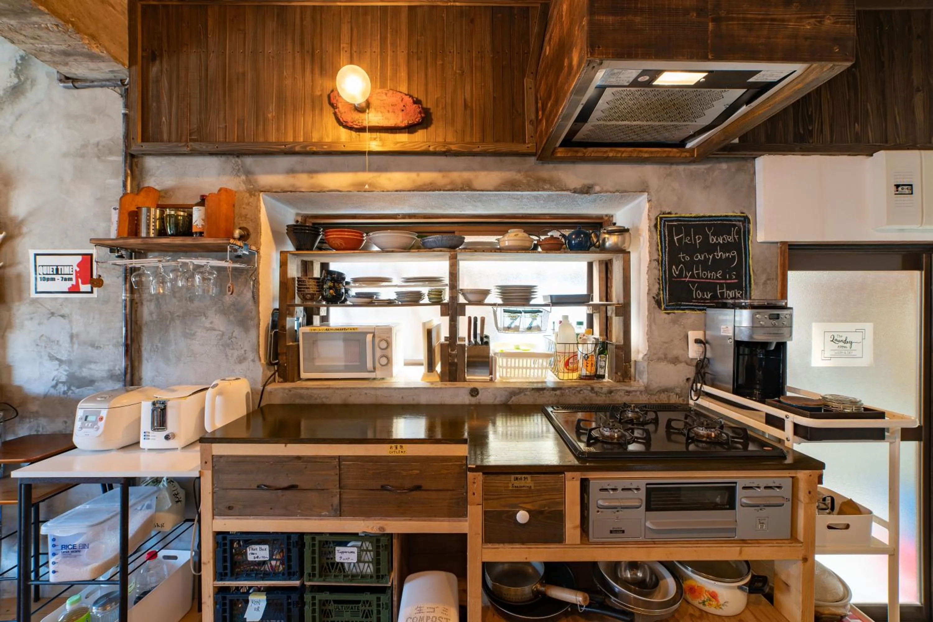 Kitchen or kitchenette in Ichi The Hostel