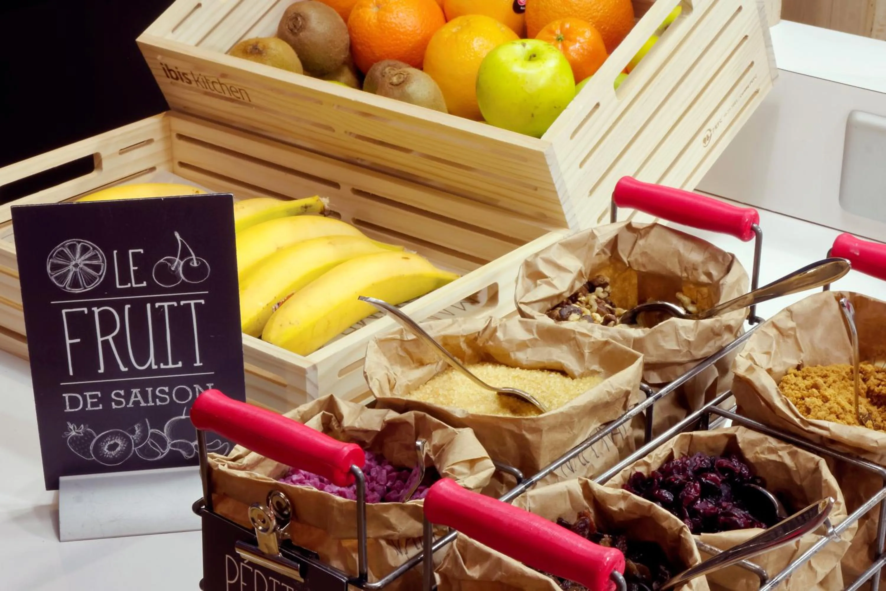 Buffet breakfast in ibis Paris Bastille Opera