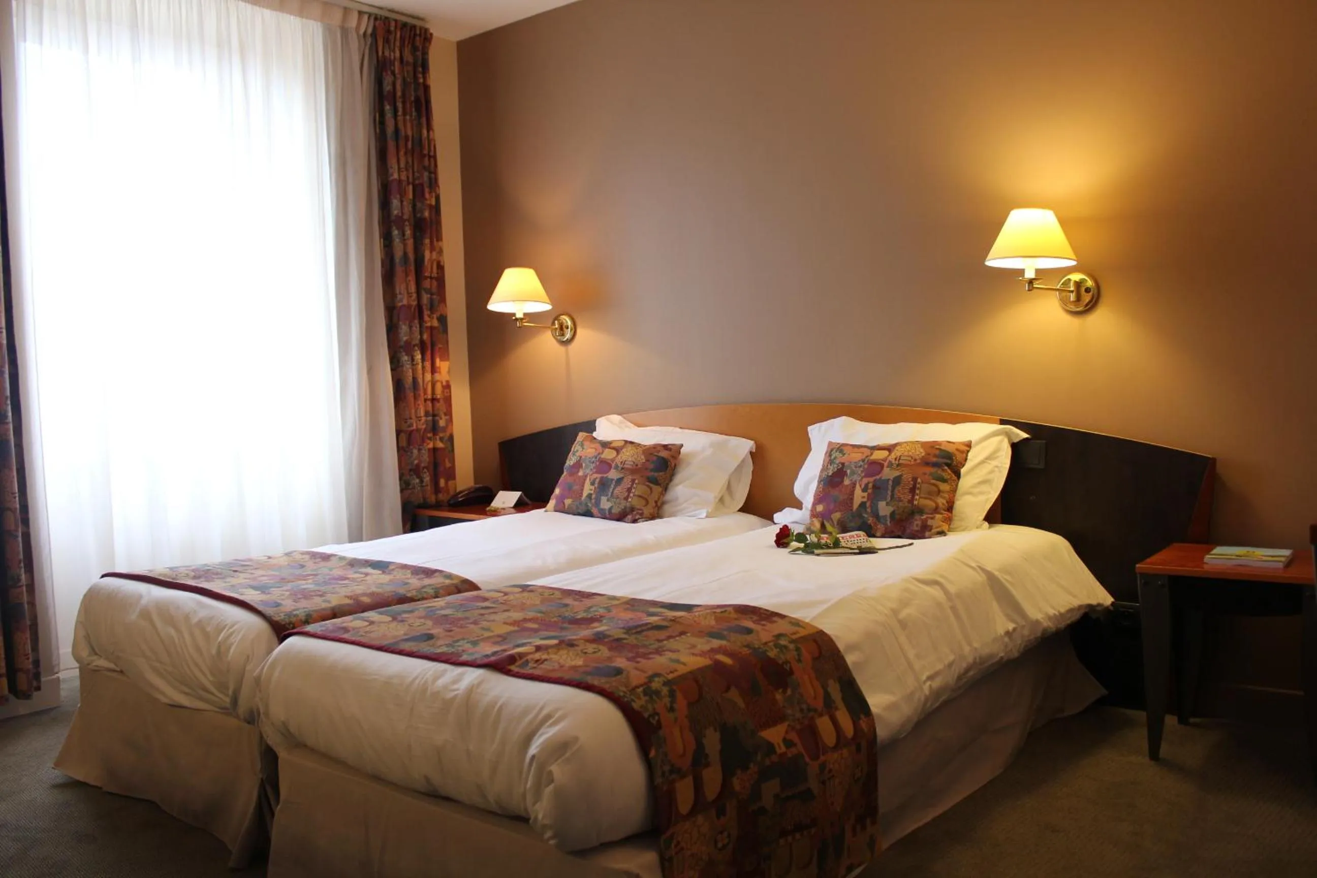 Bed in Logis Le Relais de Fusies