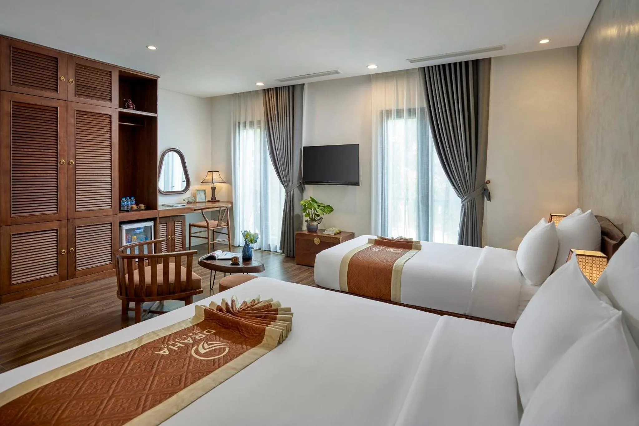 Bed in Draha Halong Hotel - Serenity, Charm and Nature - Preferred by Western Travelers