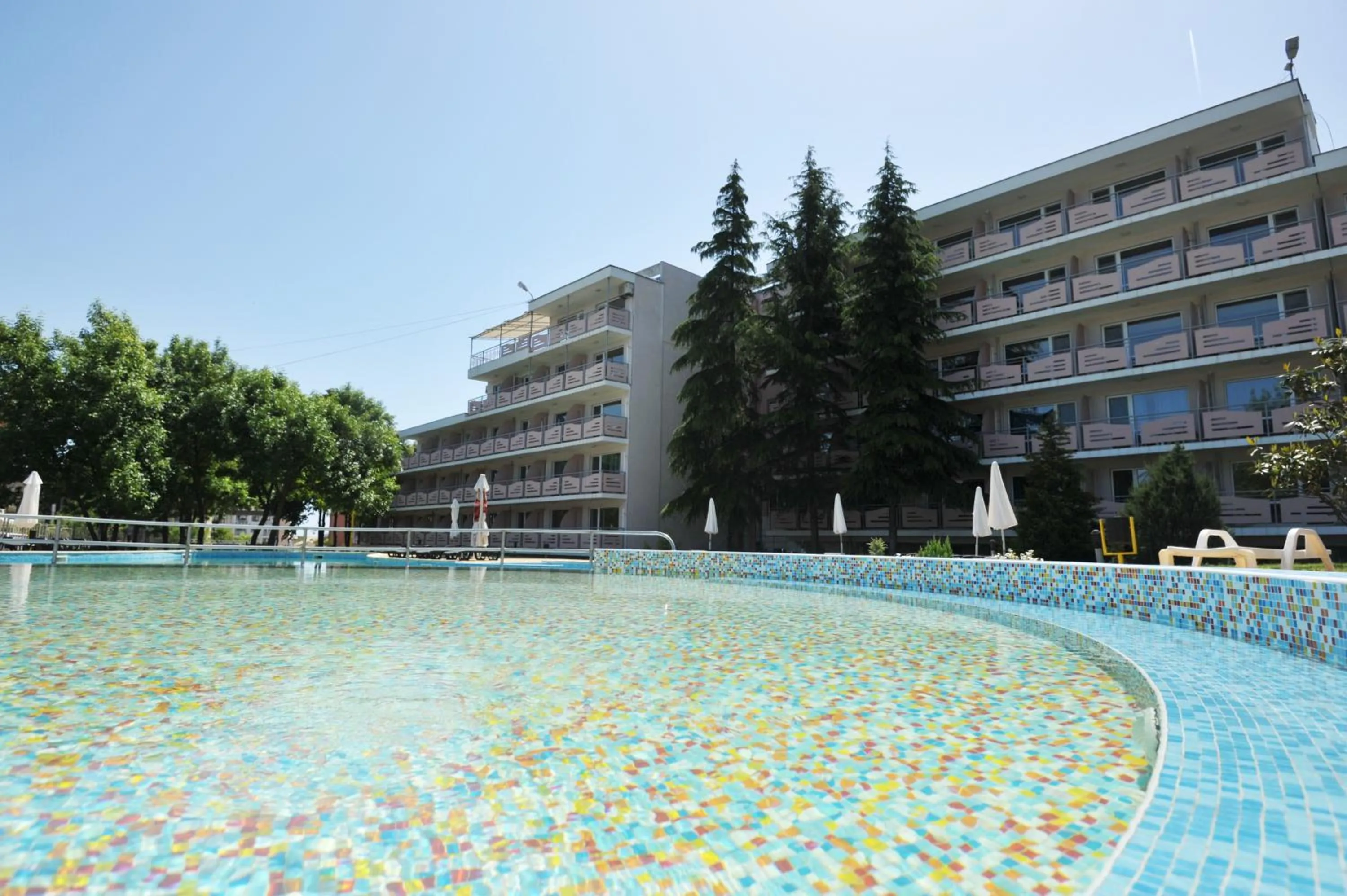 Pool view in Belitsa Hotel