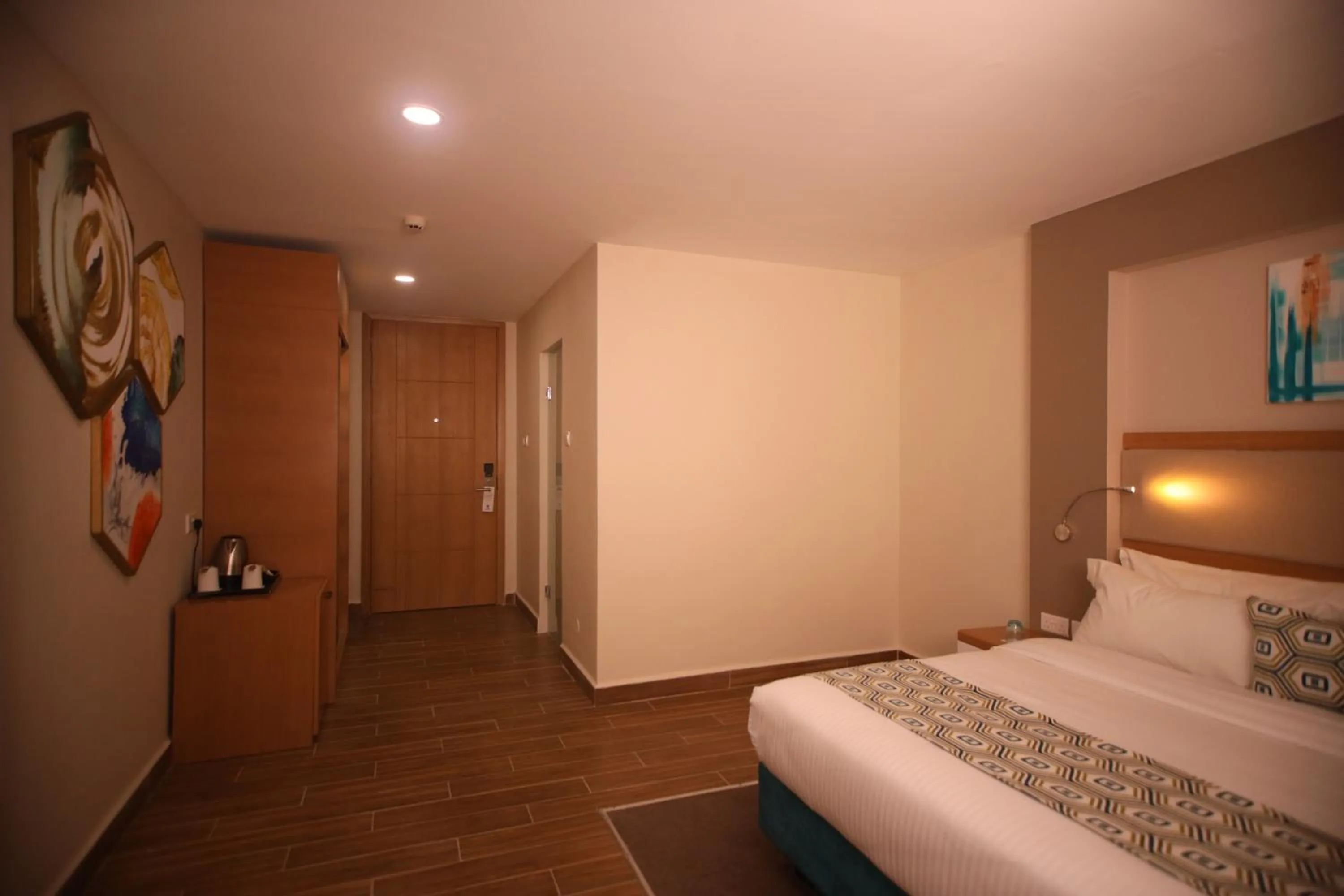 Bed in PrideInn Plaza Nairobi Airport