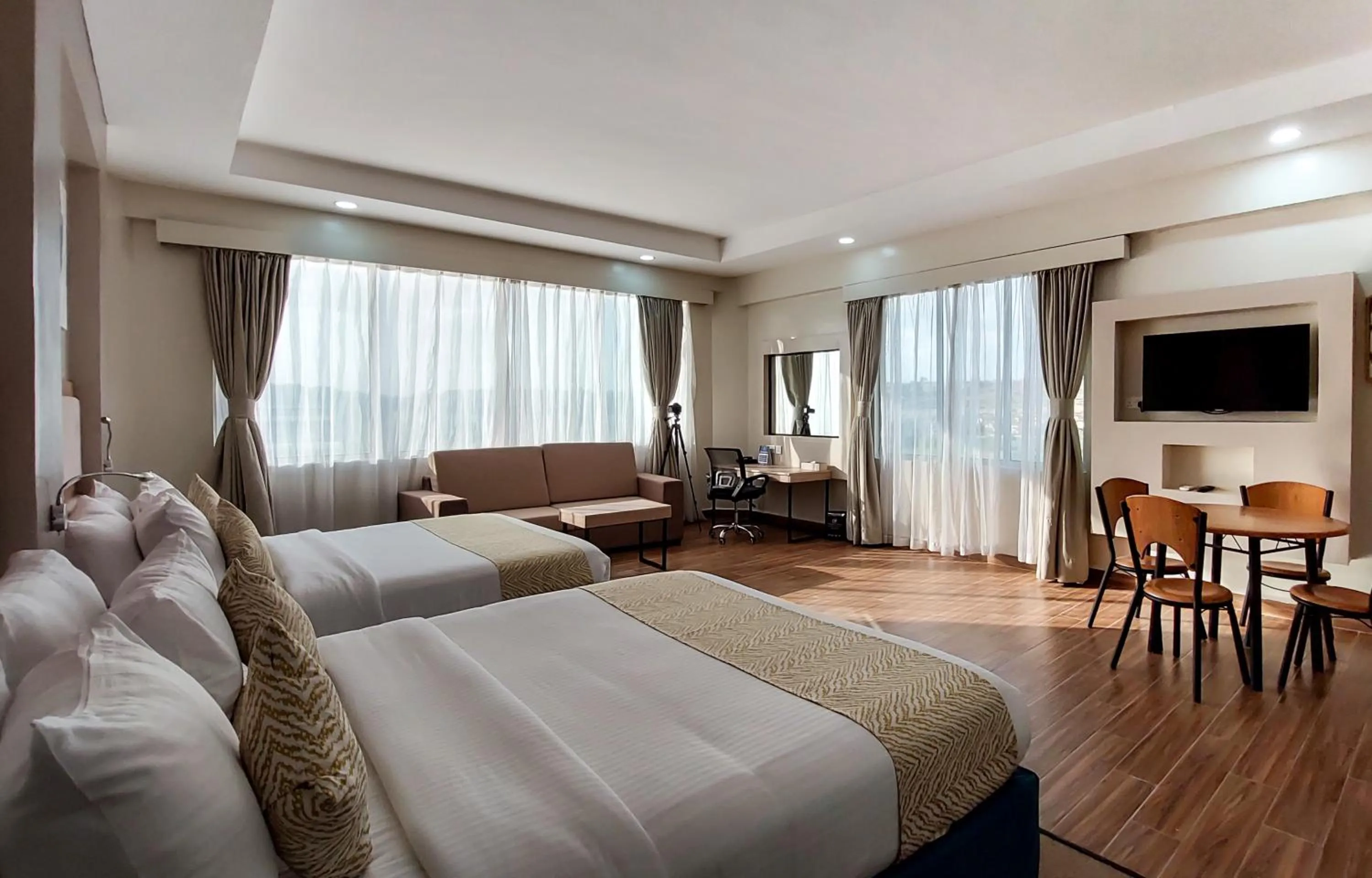 Bed in PrideInn Plaza Nairobi Airport