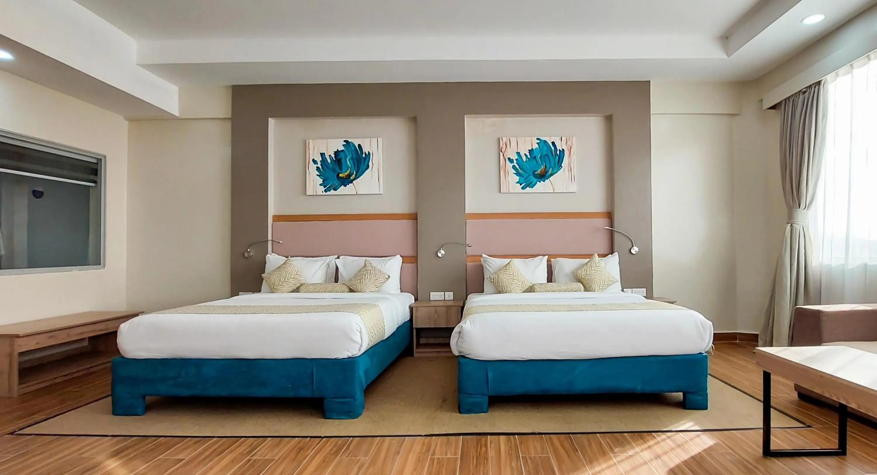 Bed in PrideInn Plaza Nairobi Airport