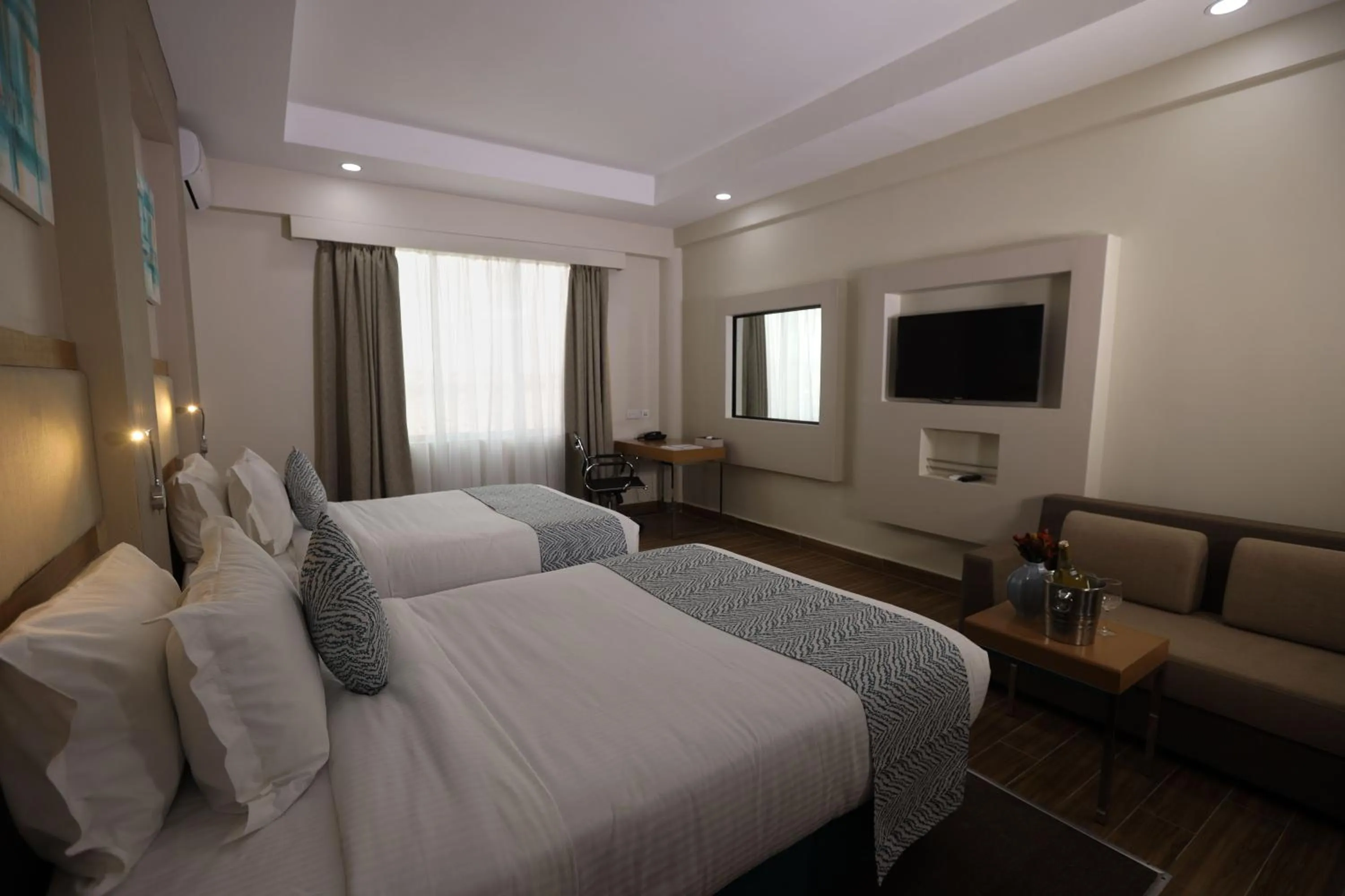 Photo of the whole room, Bed in PrideInn Plaza Nairobi Airport