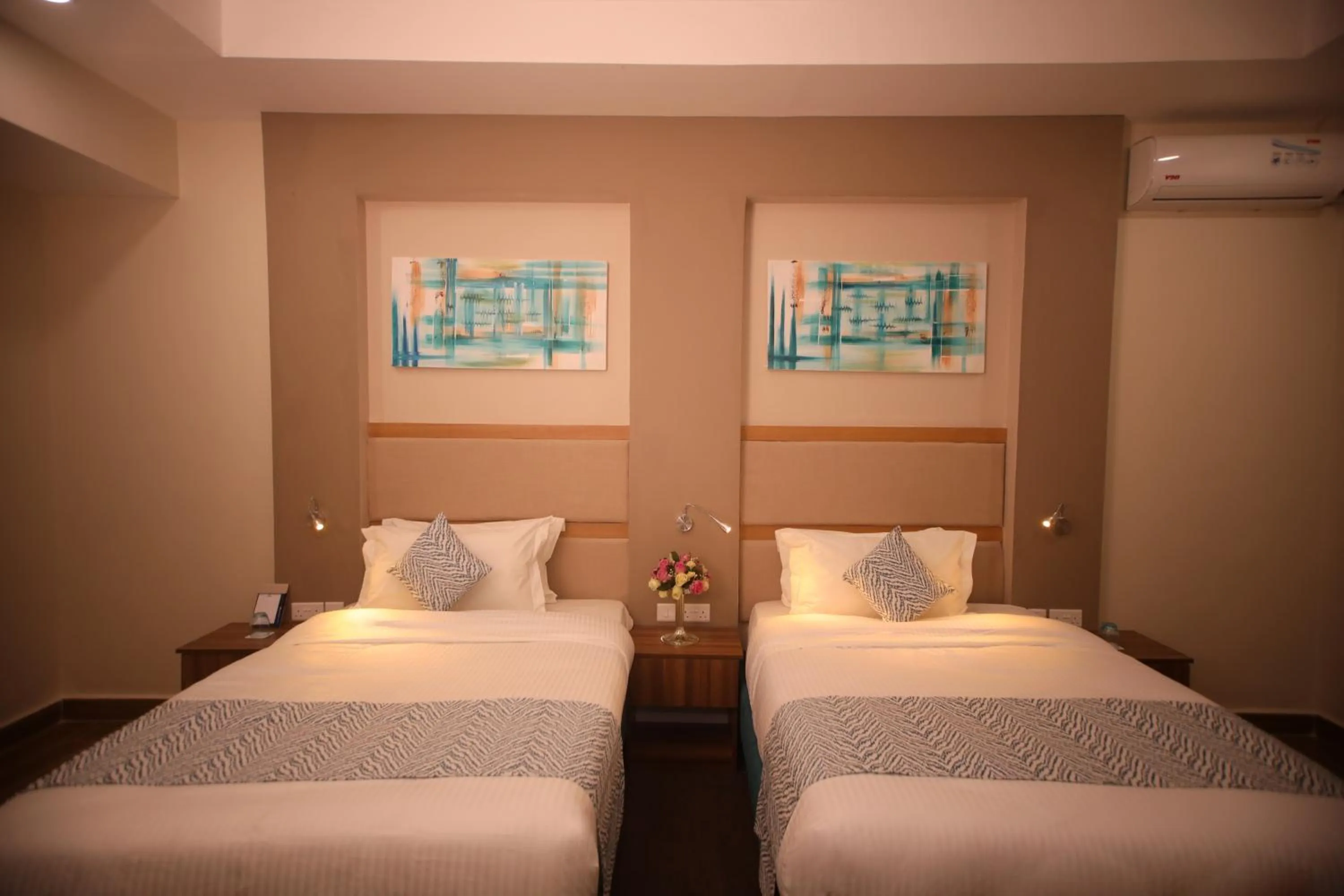 Bed in PrideInn Plaza Nairobi Airport