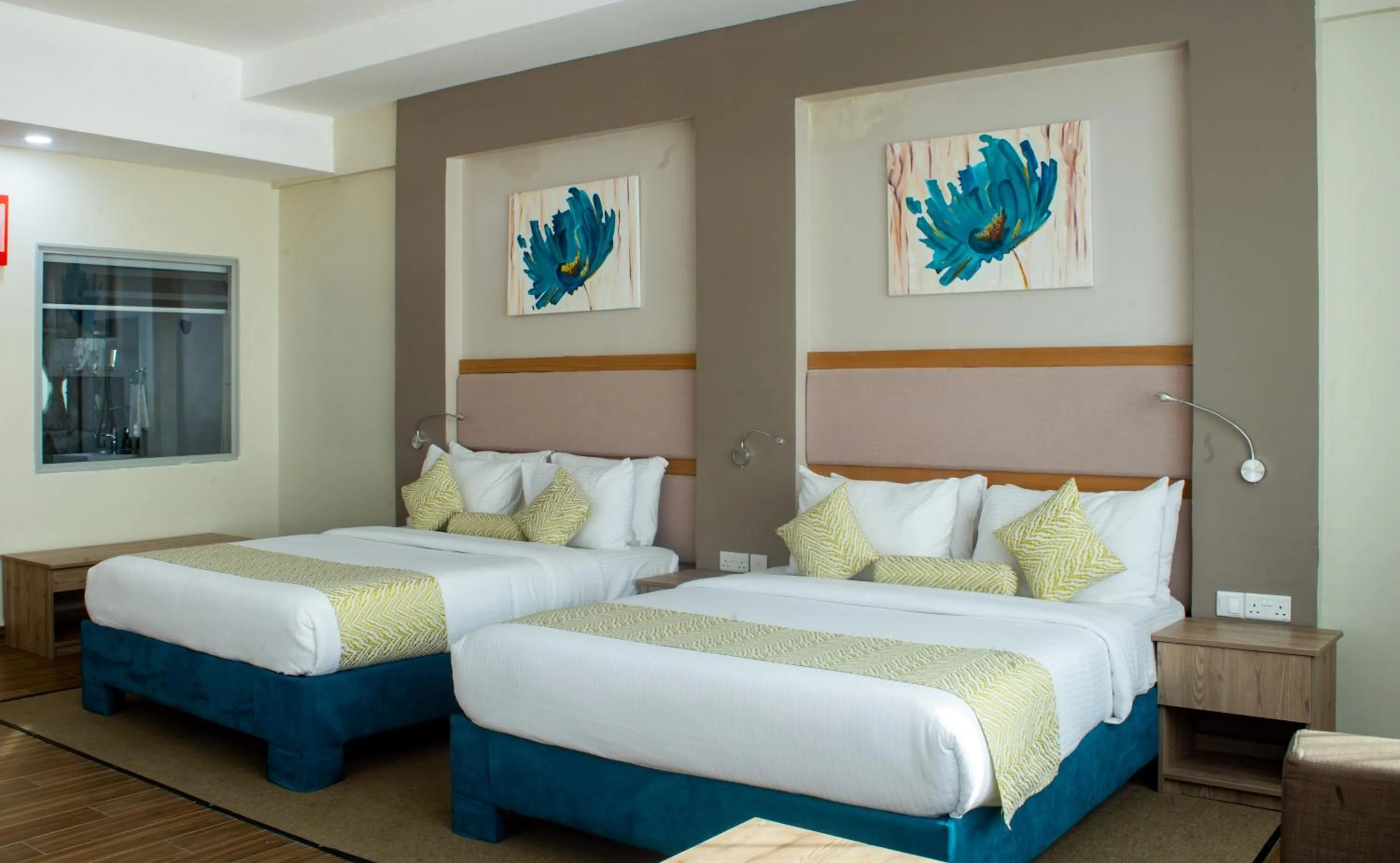 Bed in PrideInn Plaza Nairobi Airport