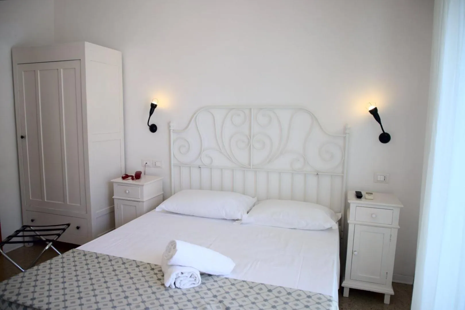 Bed in Hotel Tizian Beach