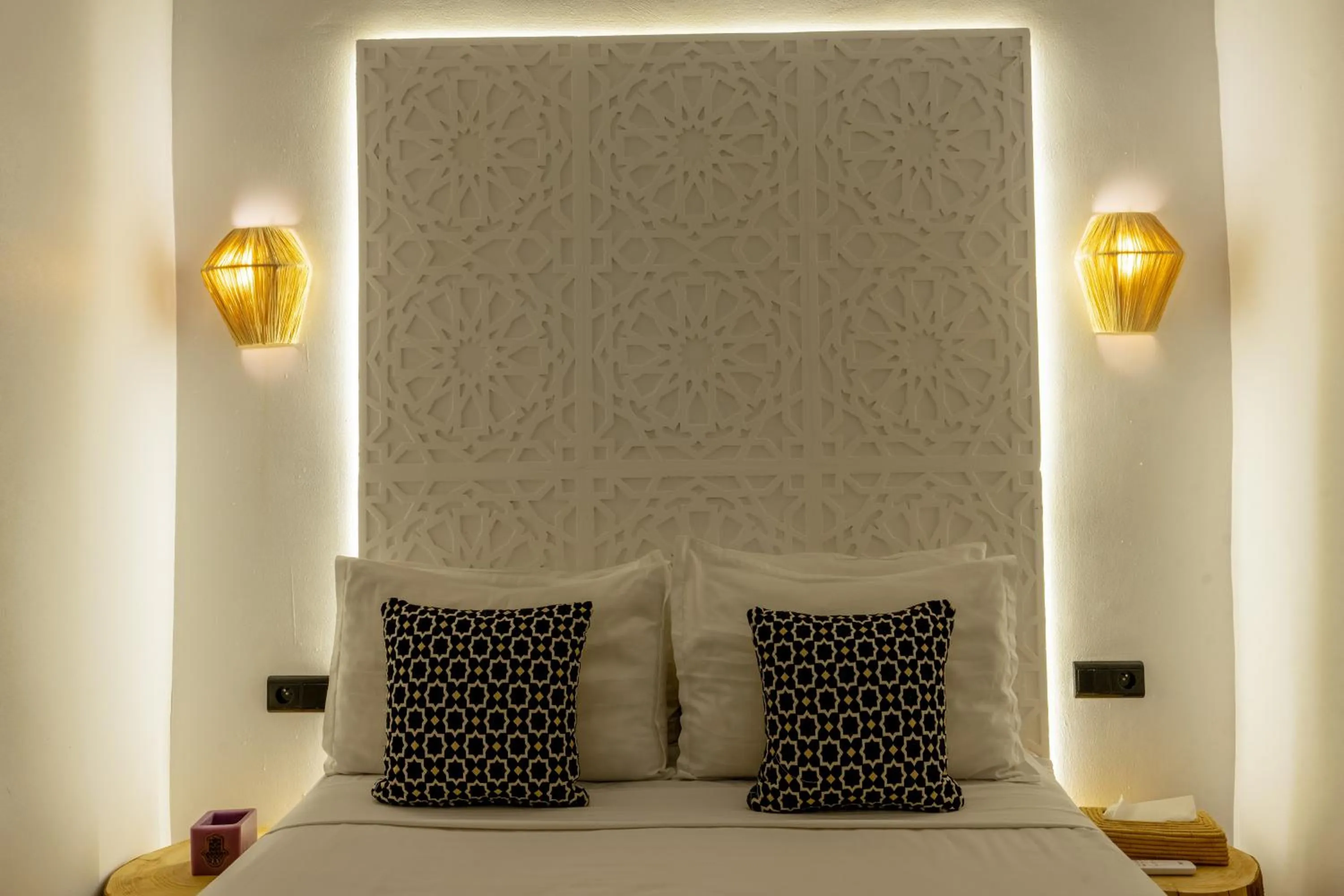 Bed in Riad des remparts Marrakech