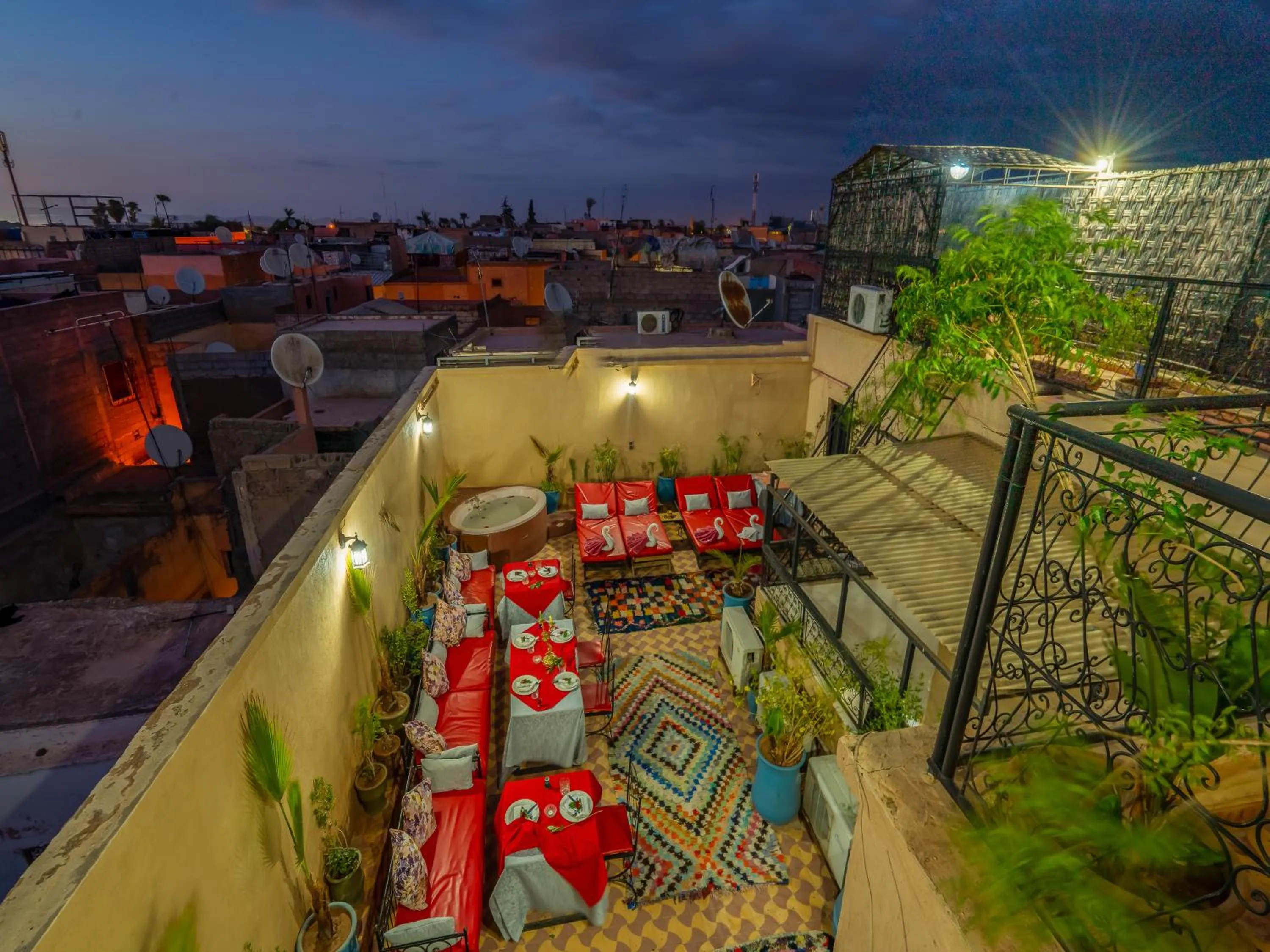 Balcony/Terrace in Riad des remparts Marrakech