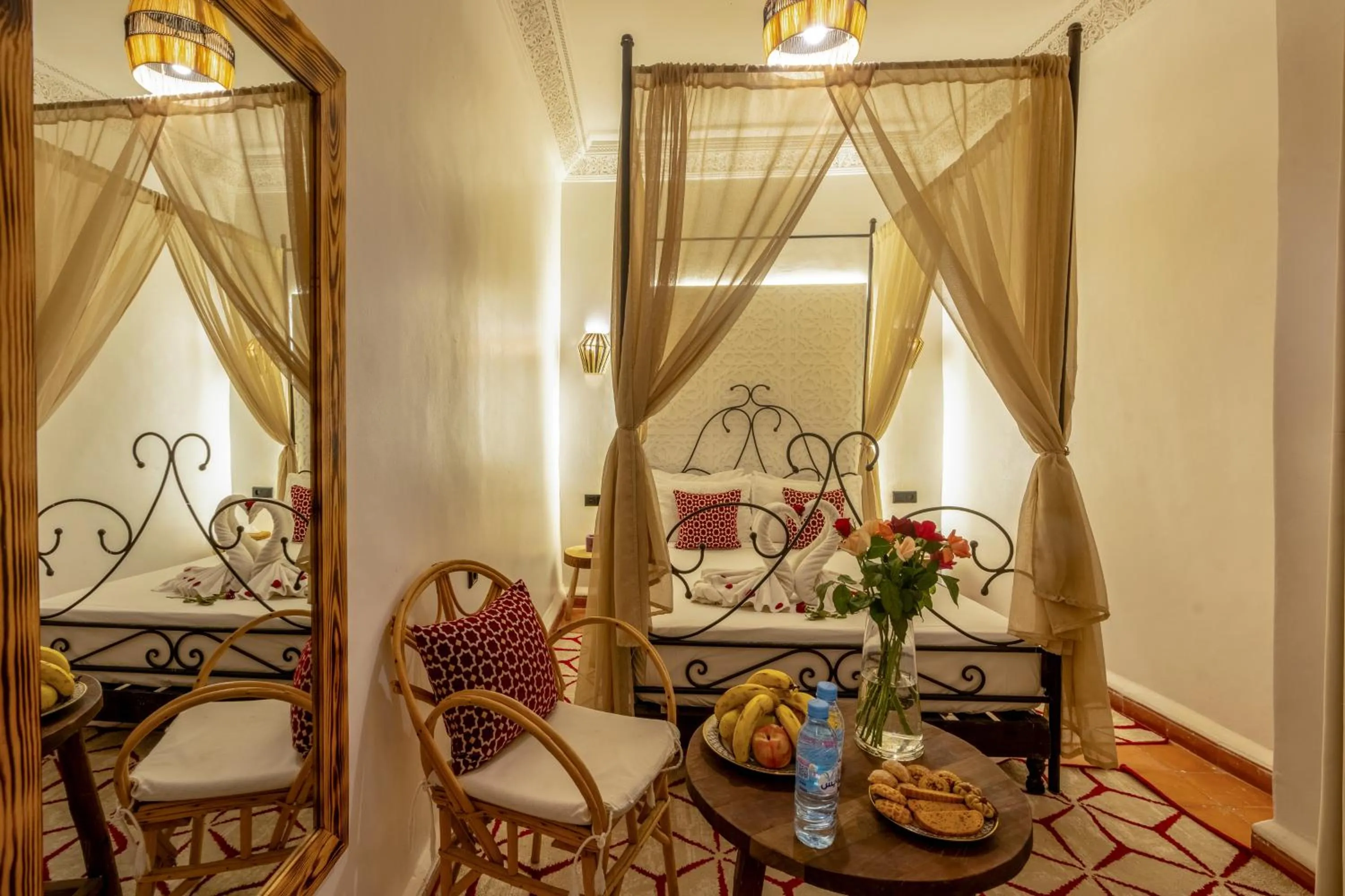 Living room in Riad des remparts Marrakech