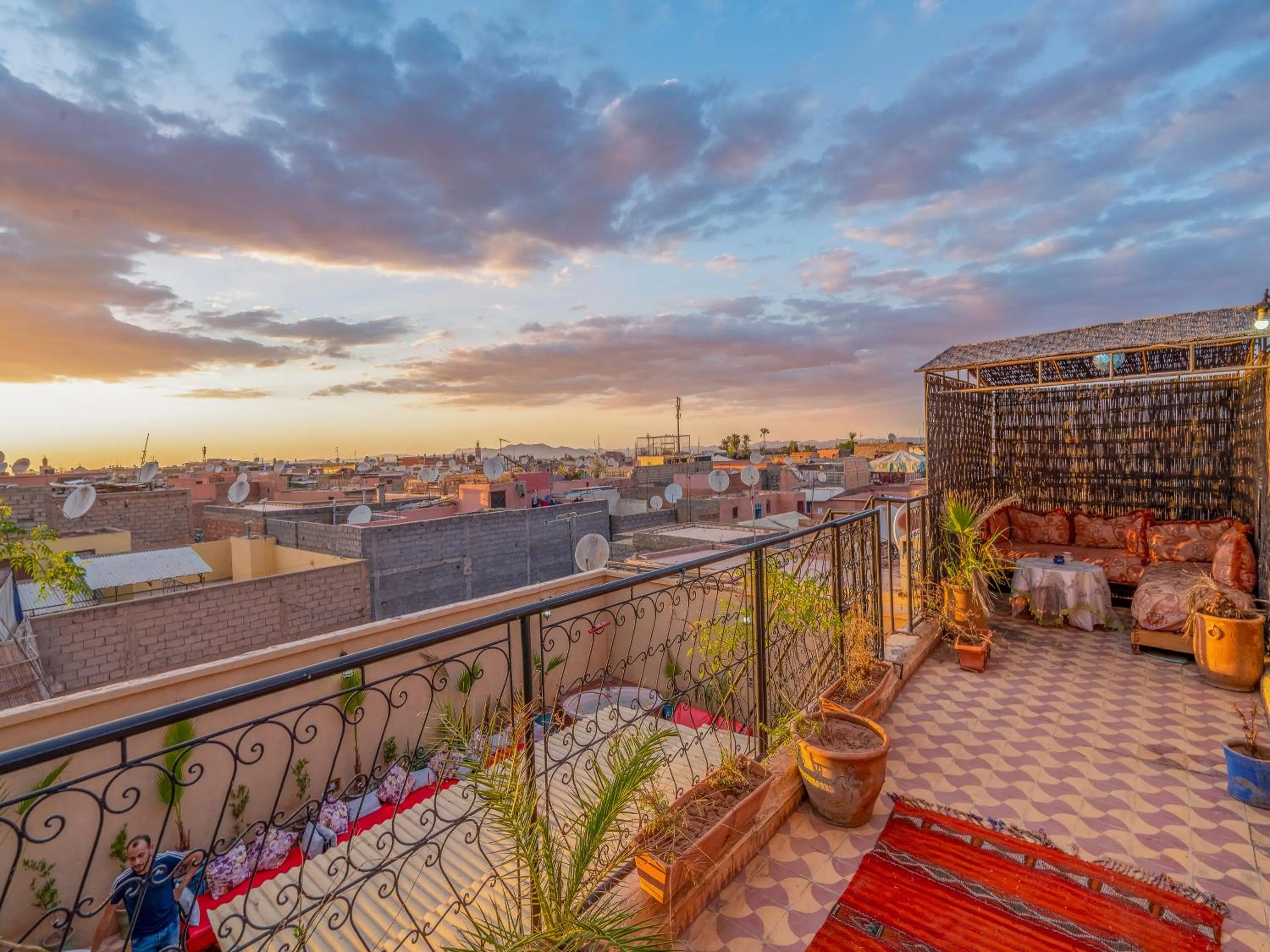 Balcony/Terrace in Riad des remparts Marrakech