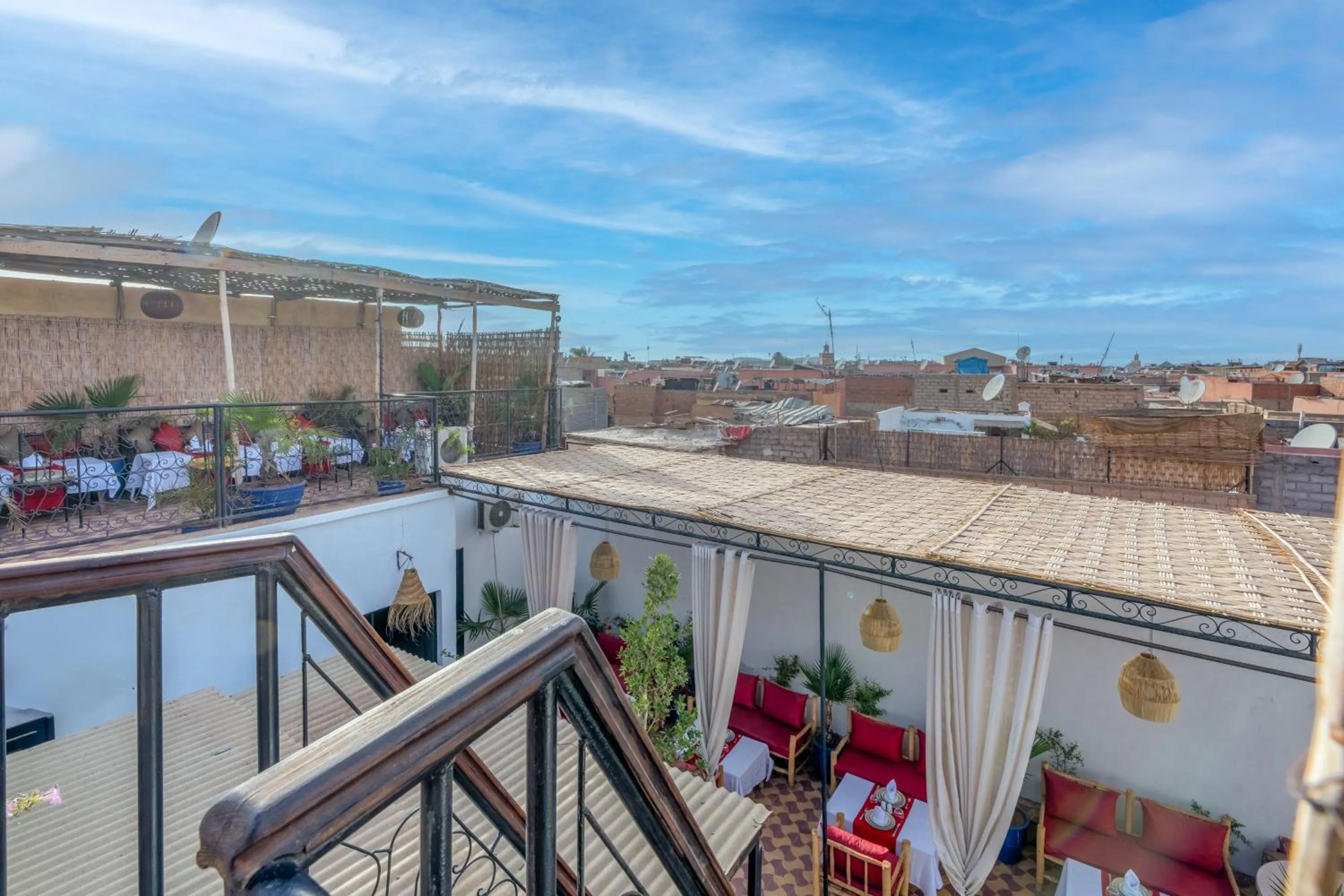 Quiet street view in Riad des remparts Marrakech