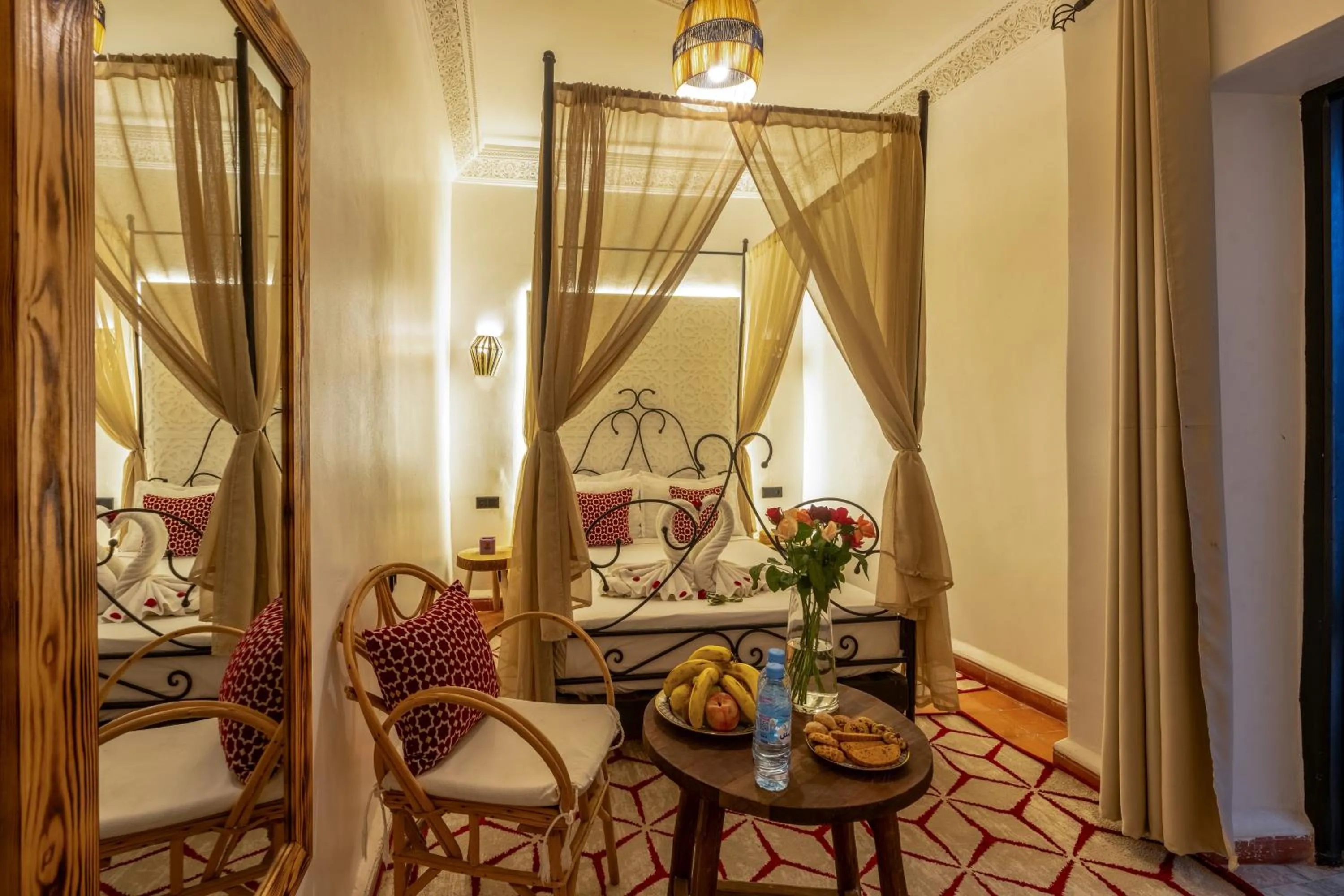 Seating area in Riad des remparts Marrakech