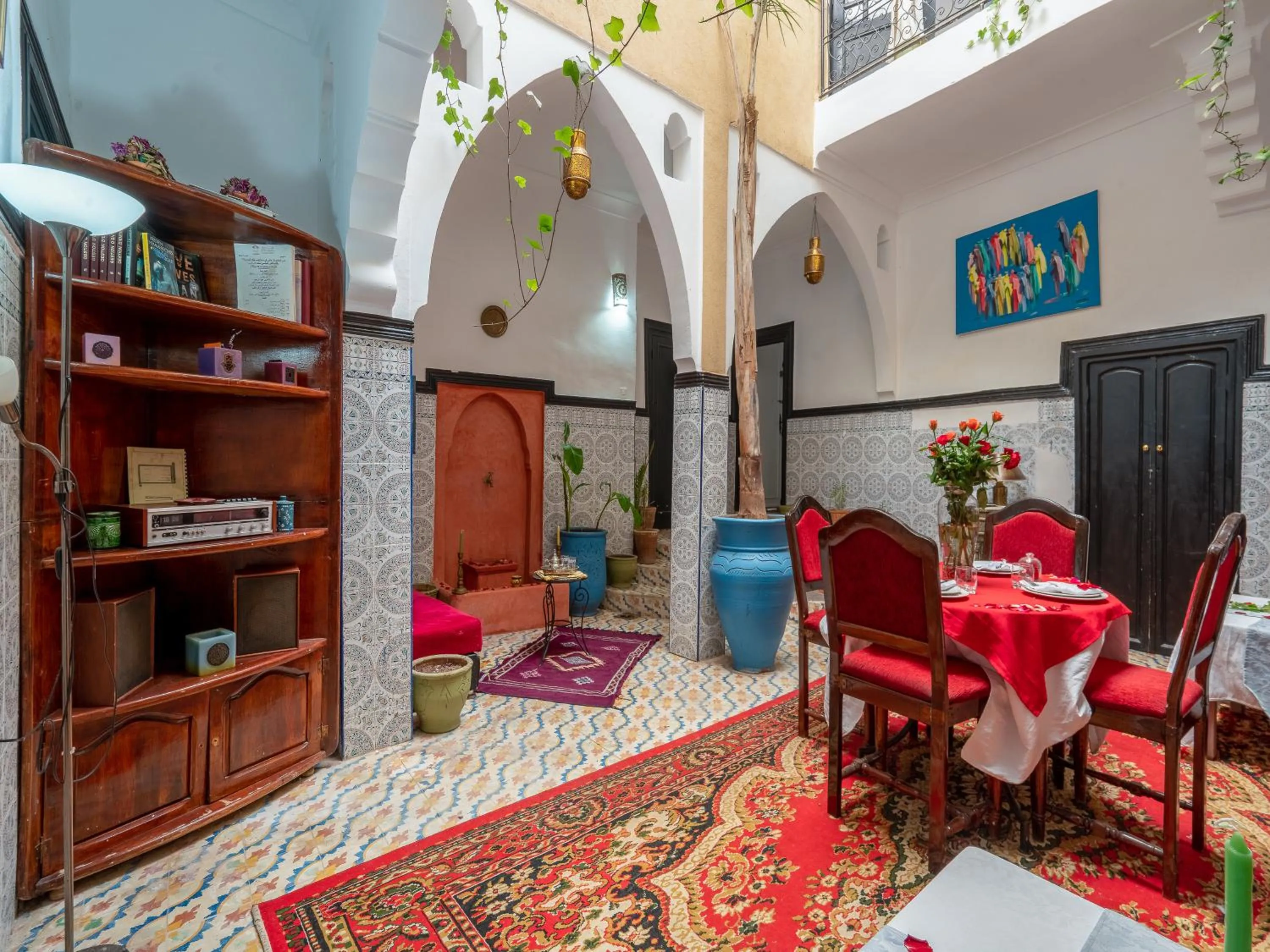 Lobby or reception in Riad des remparts Marrakech