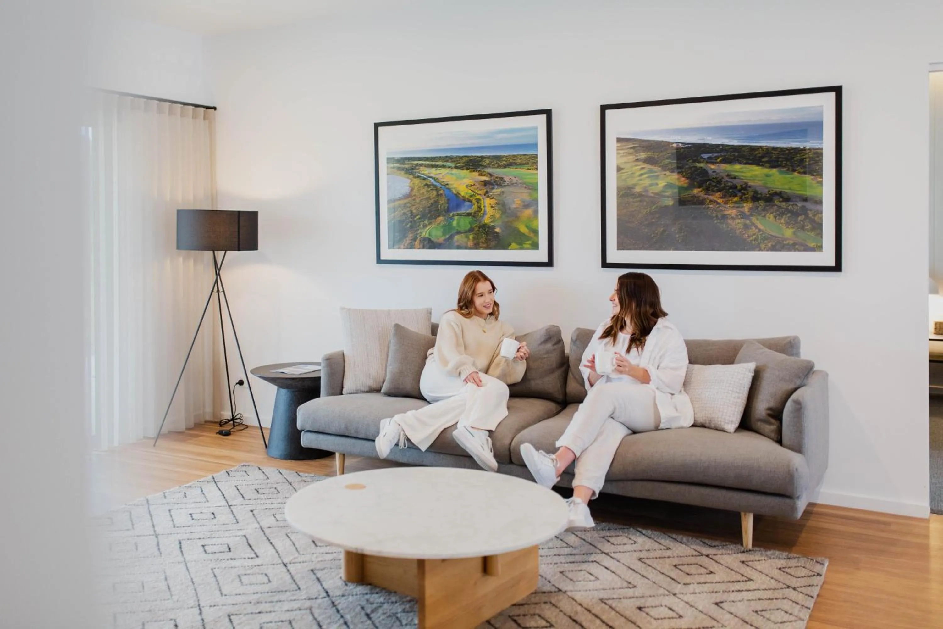 Seating area in 13th Beach Golf Lodges