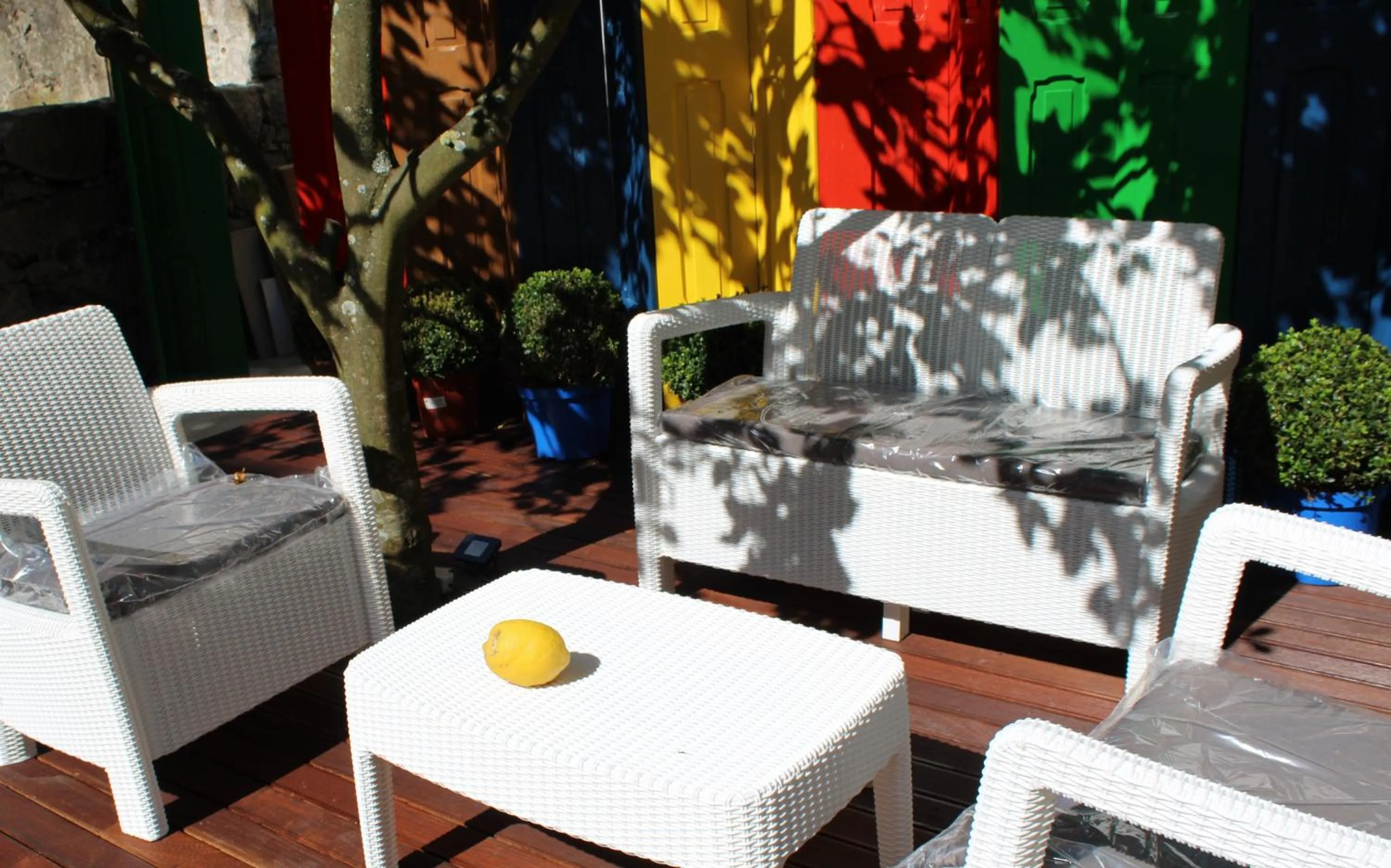 Patio in By Doors Hostel