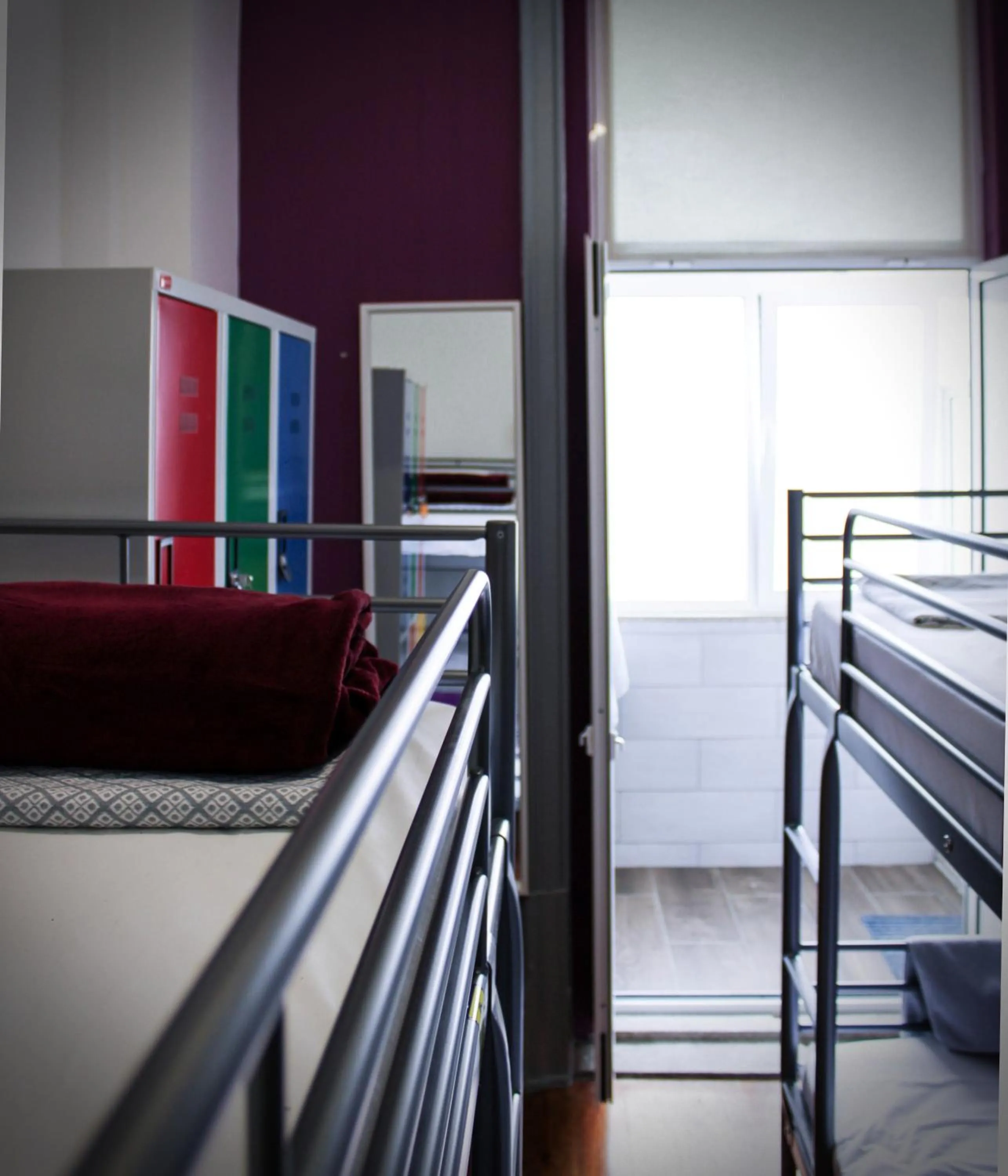 Shower, Bed in By Doors Hostel