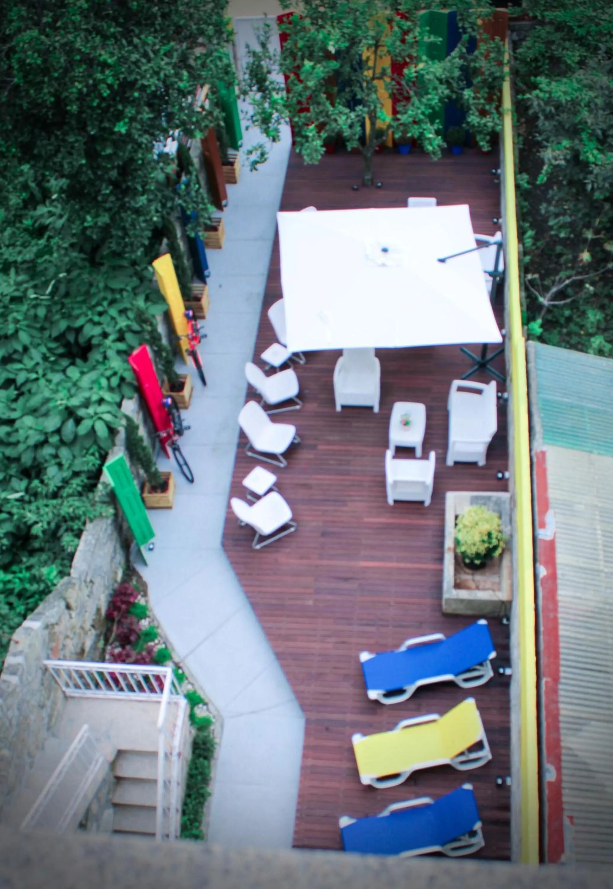 Bird's eye view in By Doors Hostel