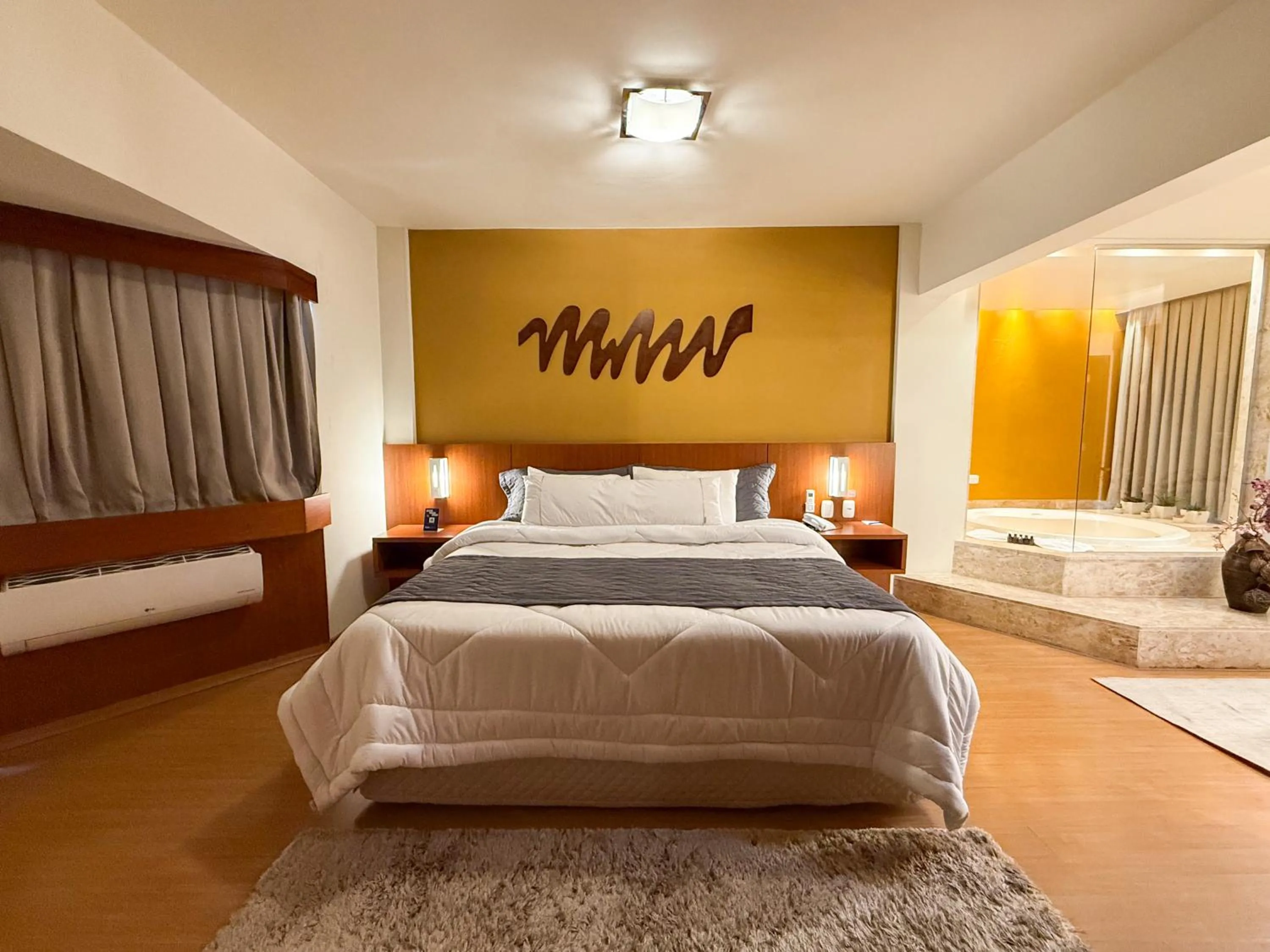 Bed in Hotel Caiuá