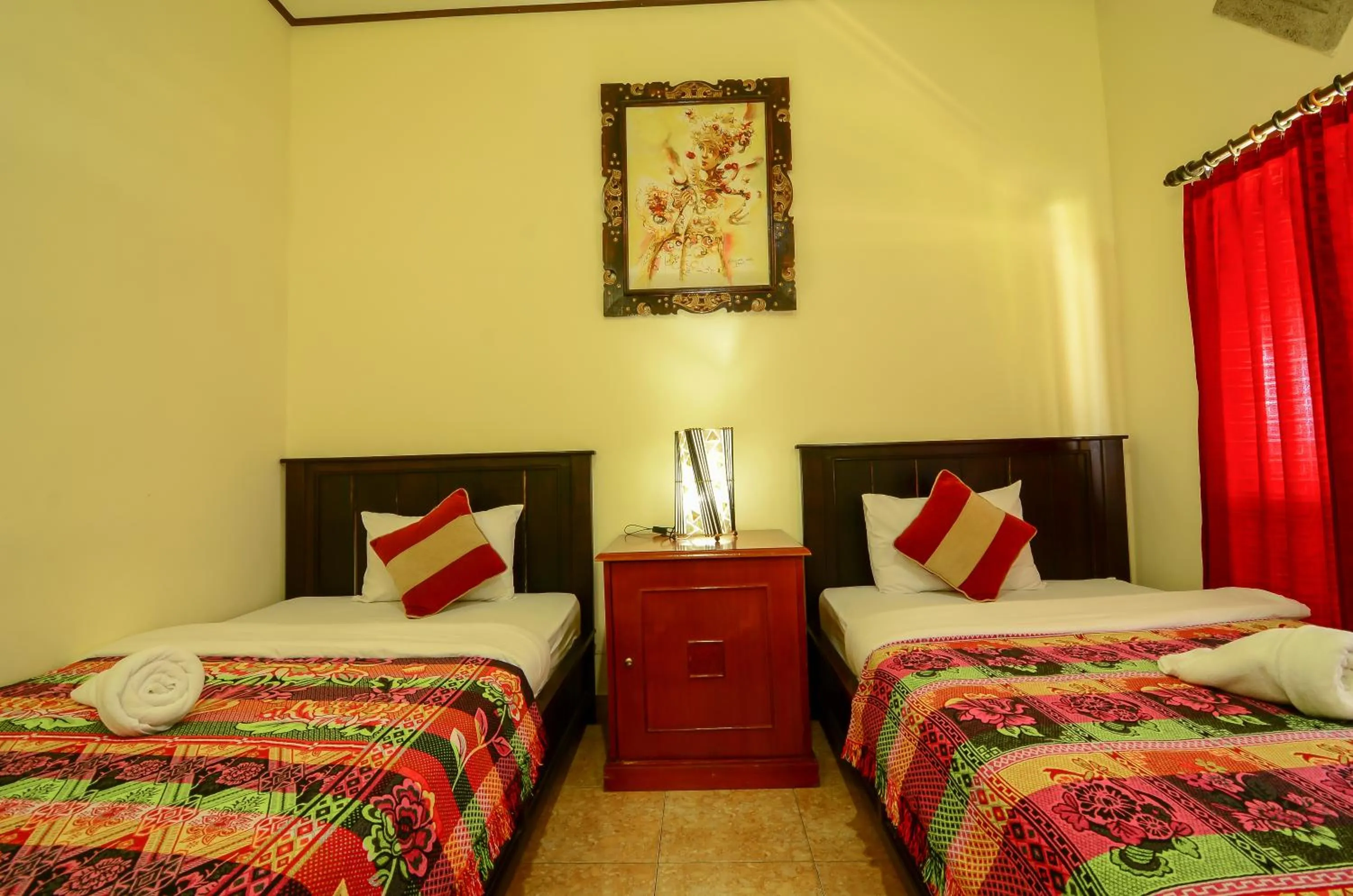 Bed in Mapa Lake View Bungalow