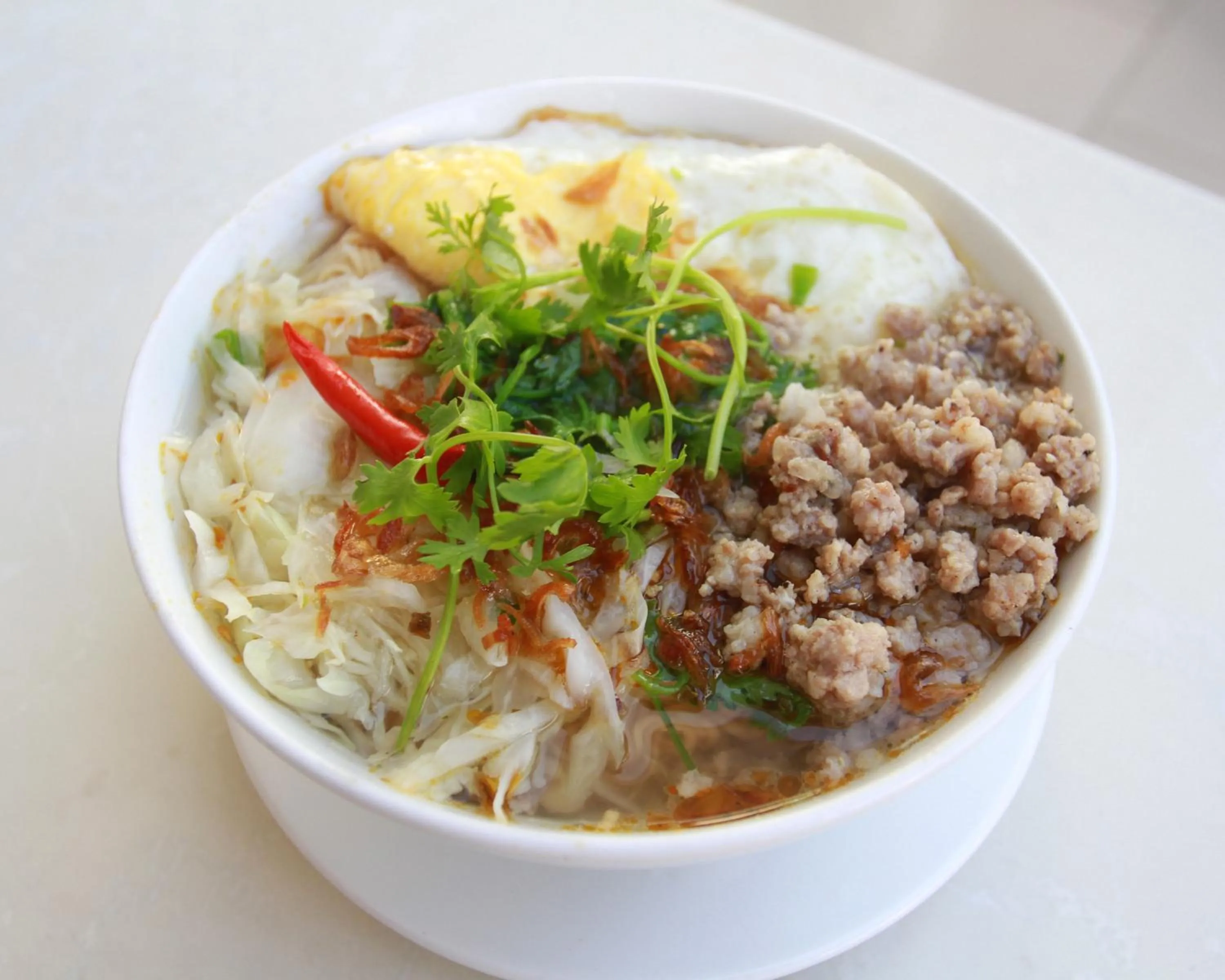 Asian breakfast in Ngoc Minh Hotel