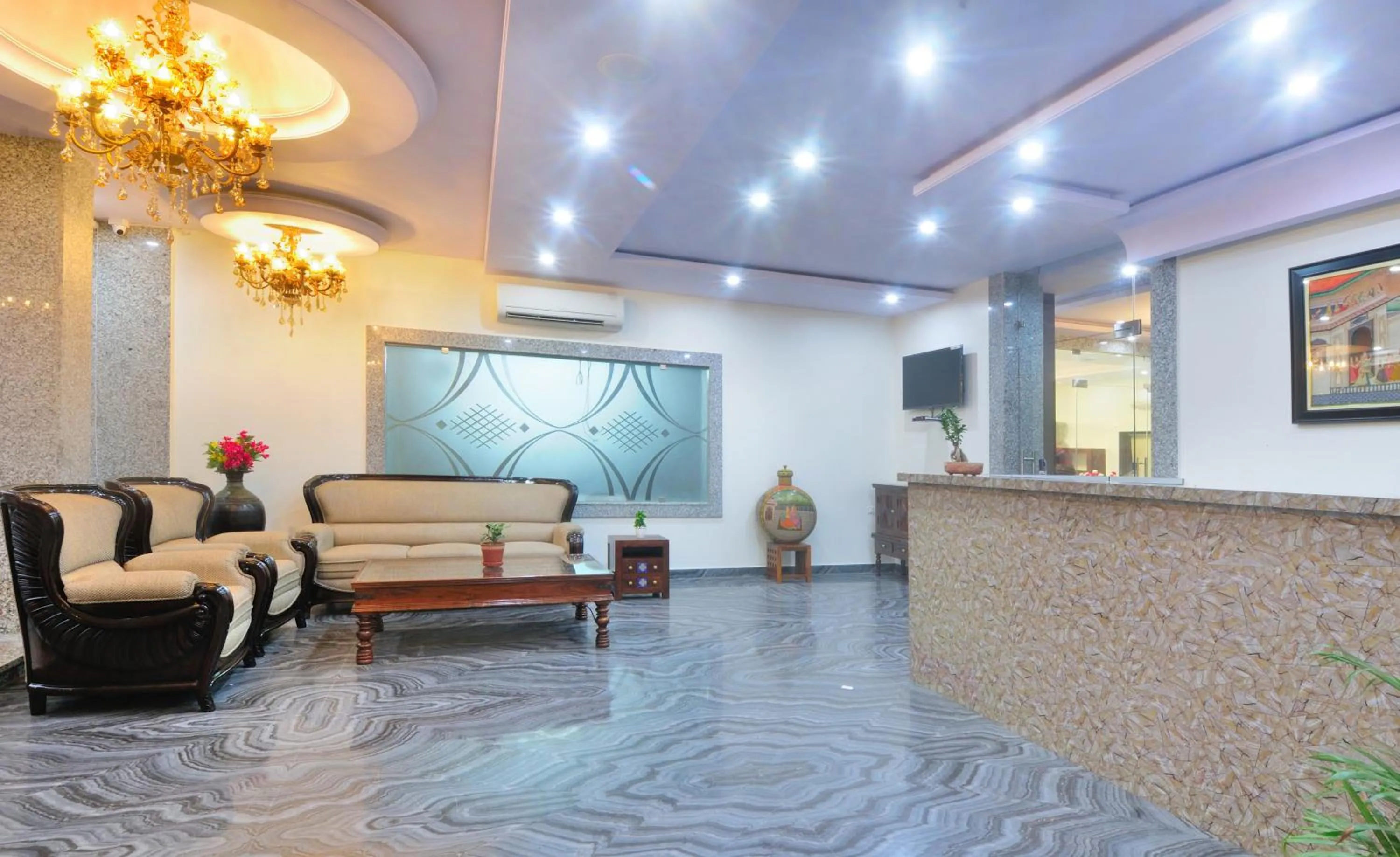 Lobby or reception in Trimrooms Mount Blue