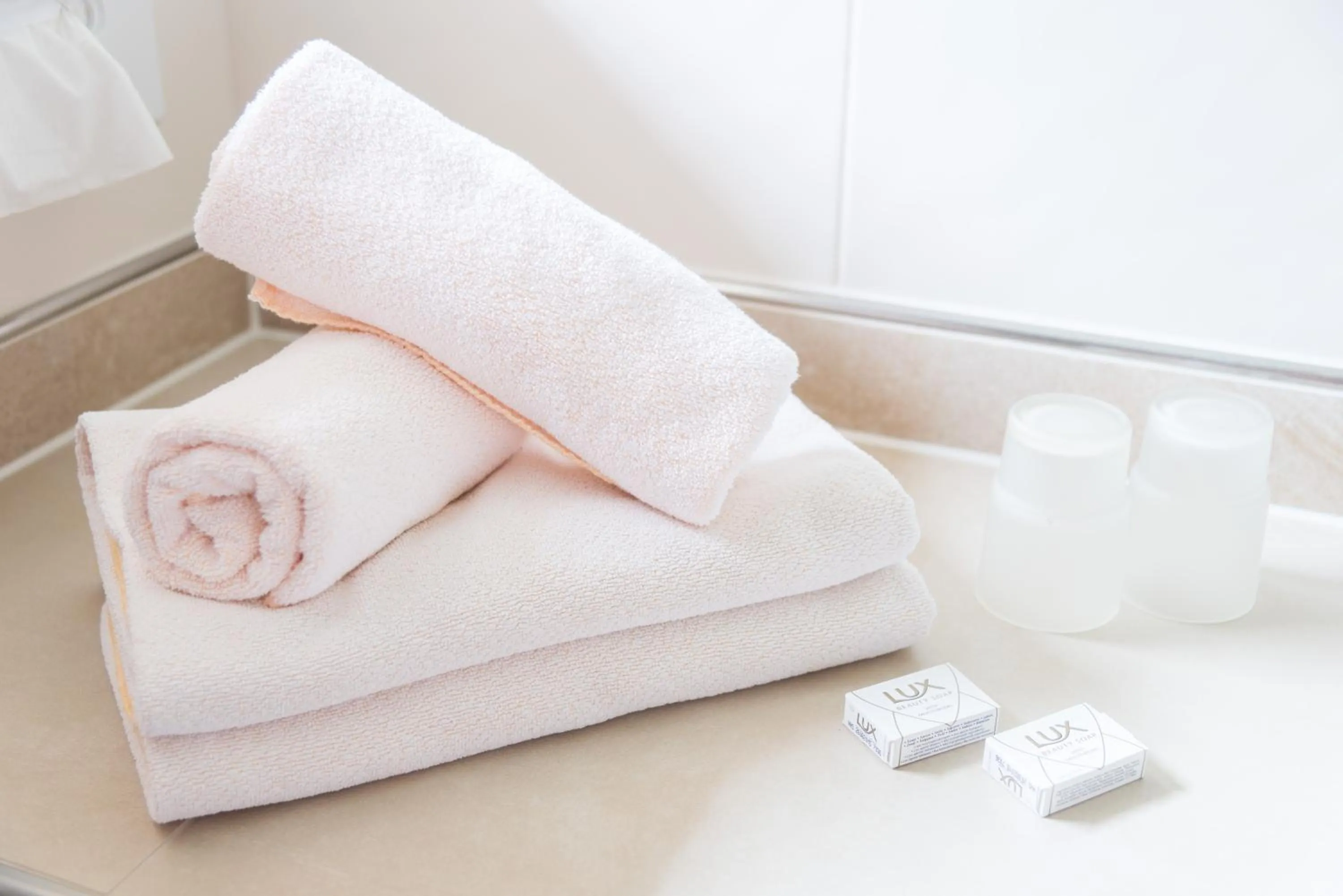 Bathroom, Bed in Gasthof Edelbrunn