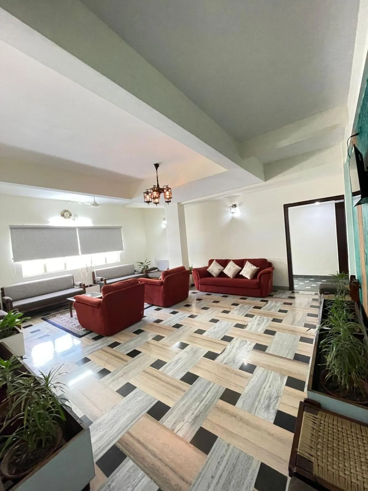 Seating area in Gautam Hotel