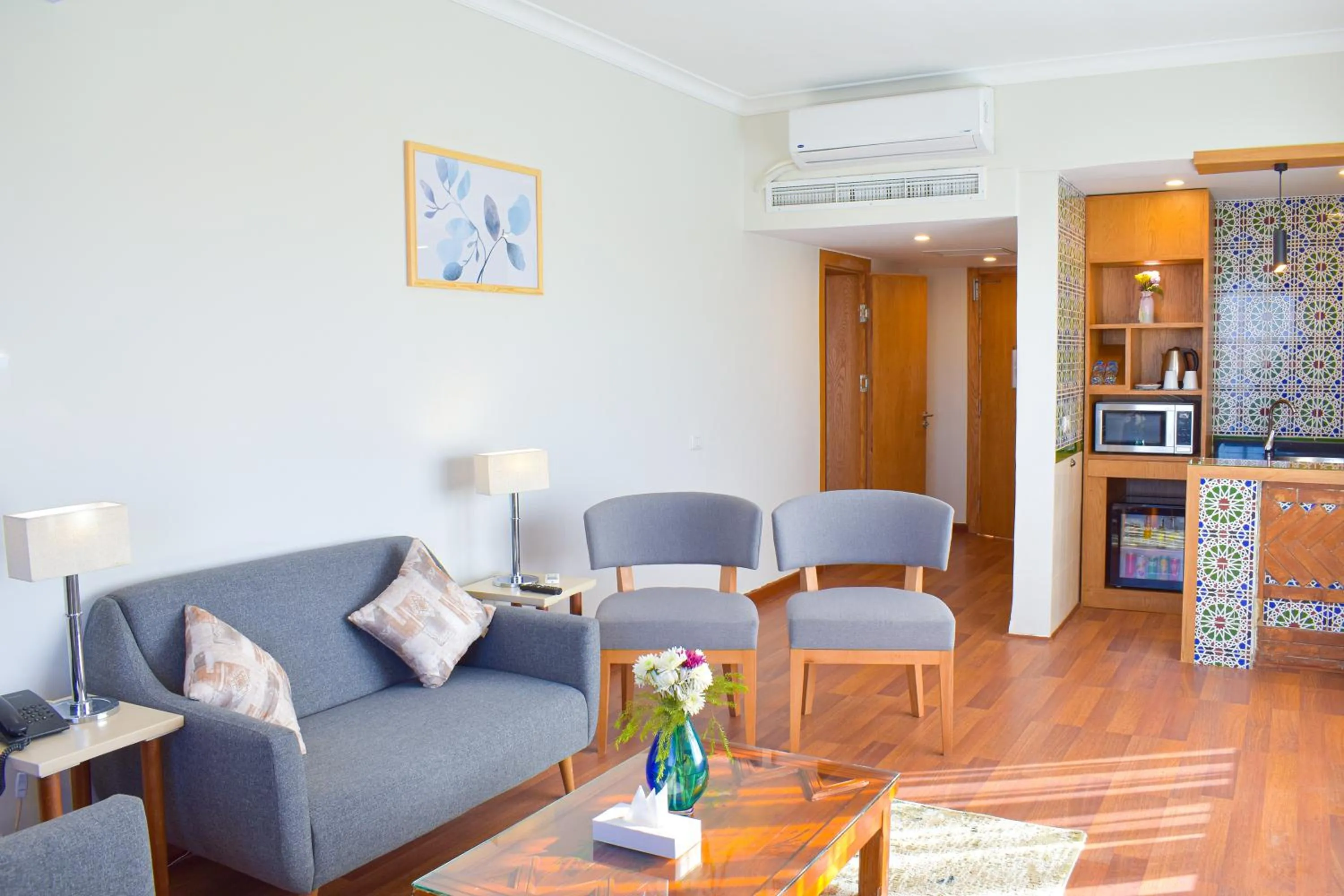 Seating area in Basma Executive Club