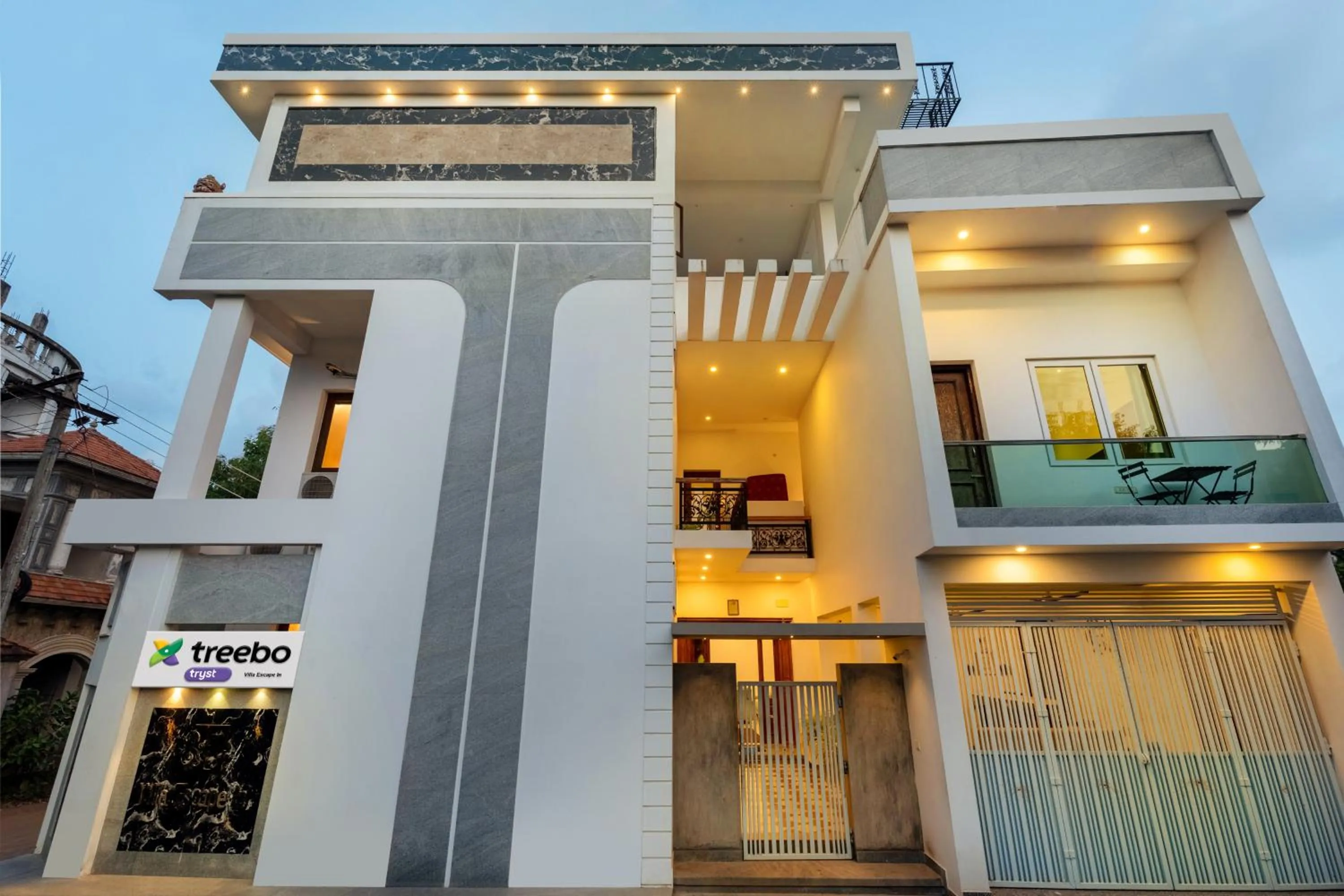 Facade/entrance in Treebo Premium Villa Escape In With Pool View