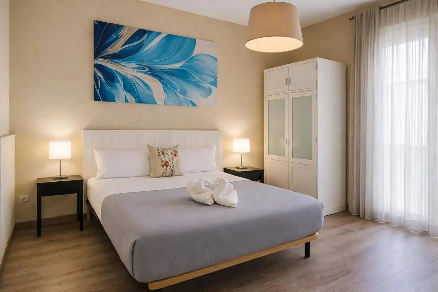 Bed in AYZ Villegas - Auto check-in property