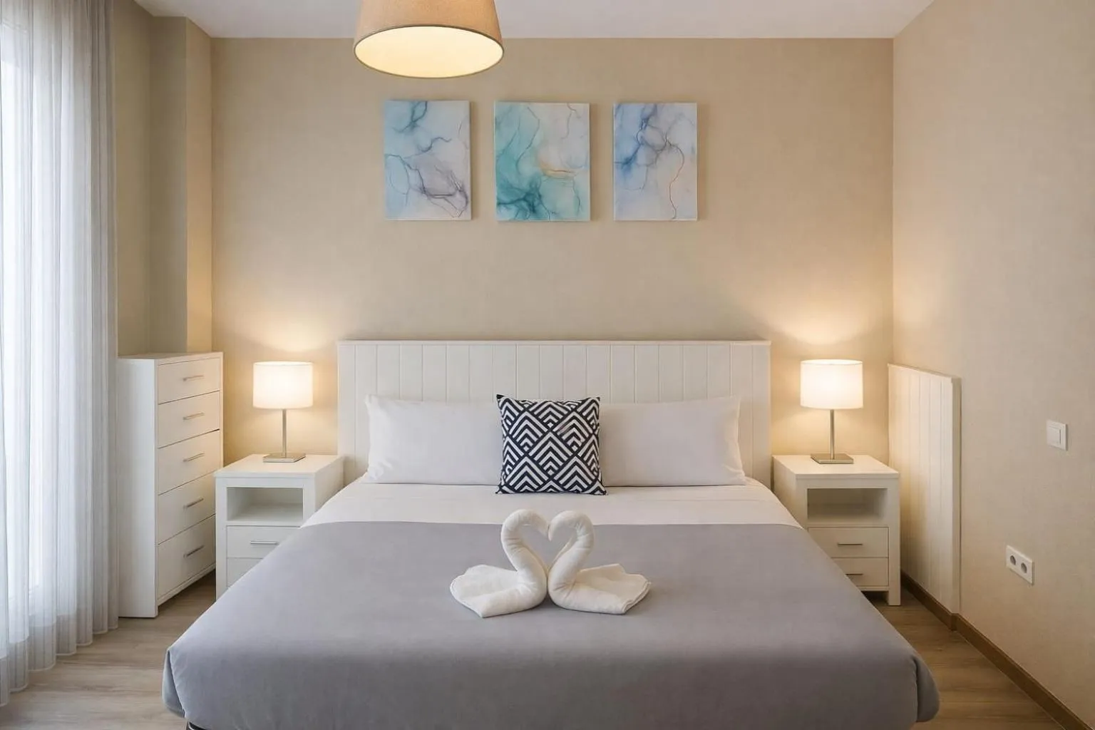 Bed in AYZ Villegas - Auto check-in property