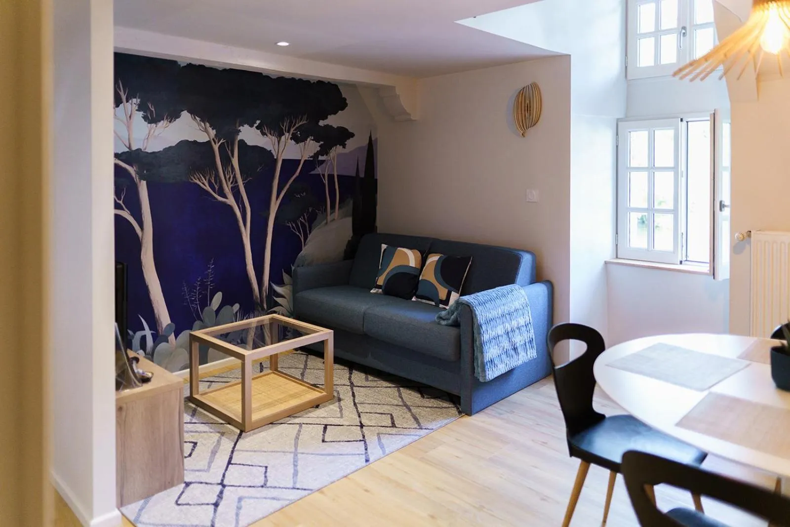 Living room in CITOTEL La Chaumière Roz-Aven