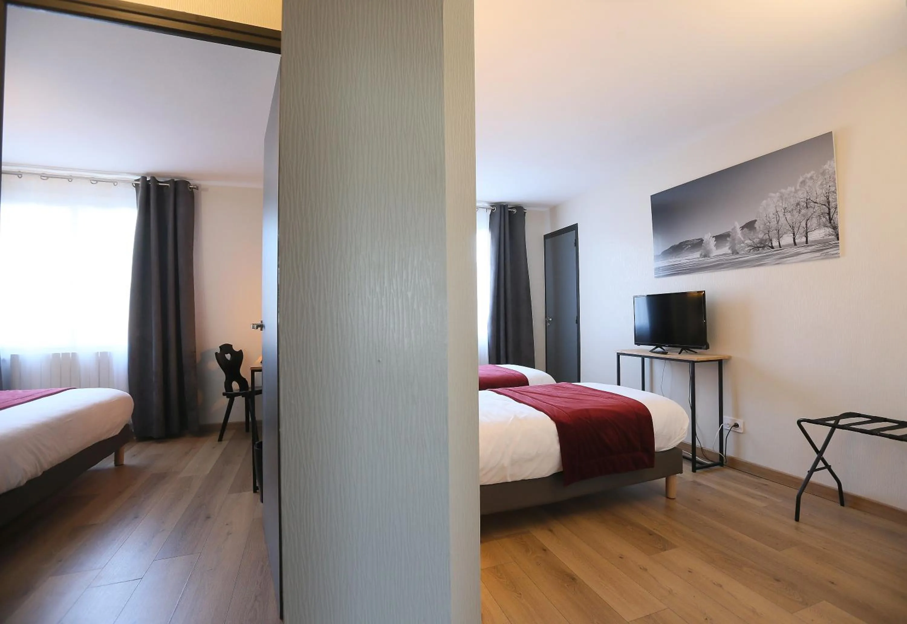 Bedroom, Bed in Hôtel Restaurant La Buffe