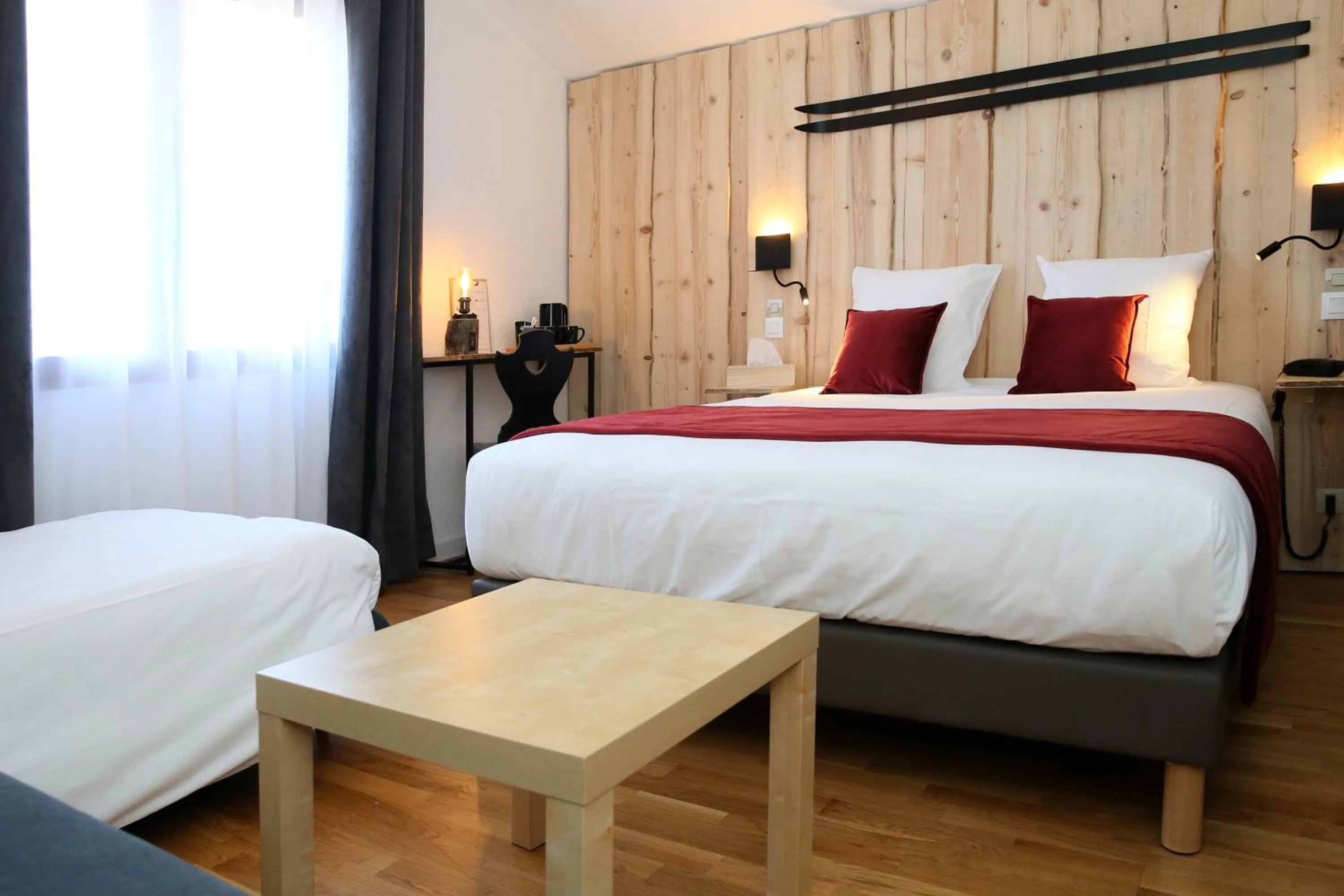 Photo of the whole room, Bed in Hôtel Restaurant La Buffe