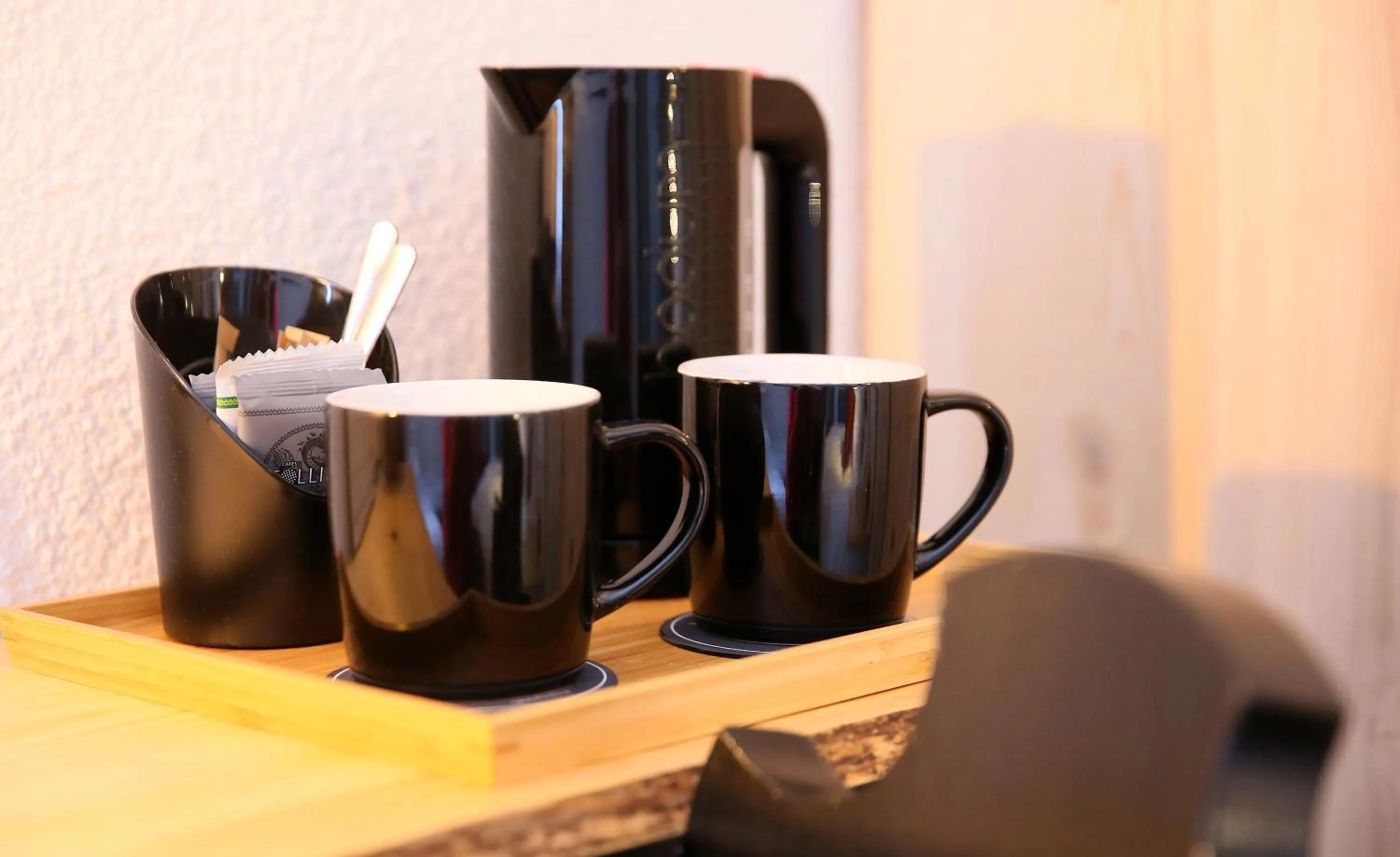 Coffee/tea facilities in Hôtel Restaurant La Buffe