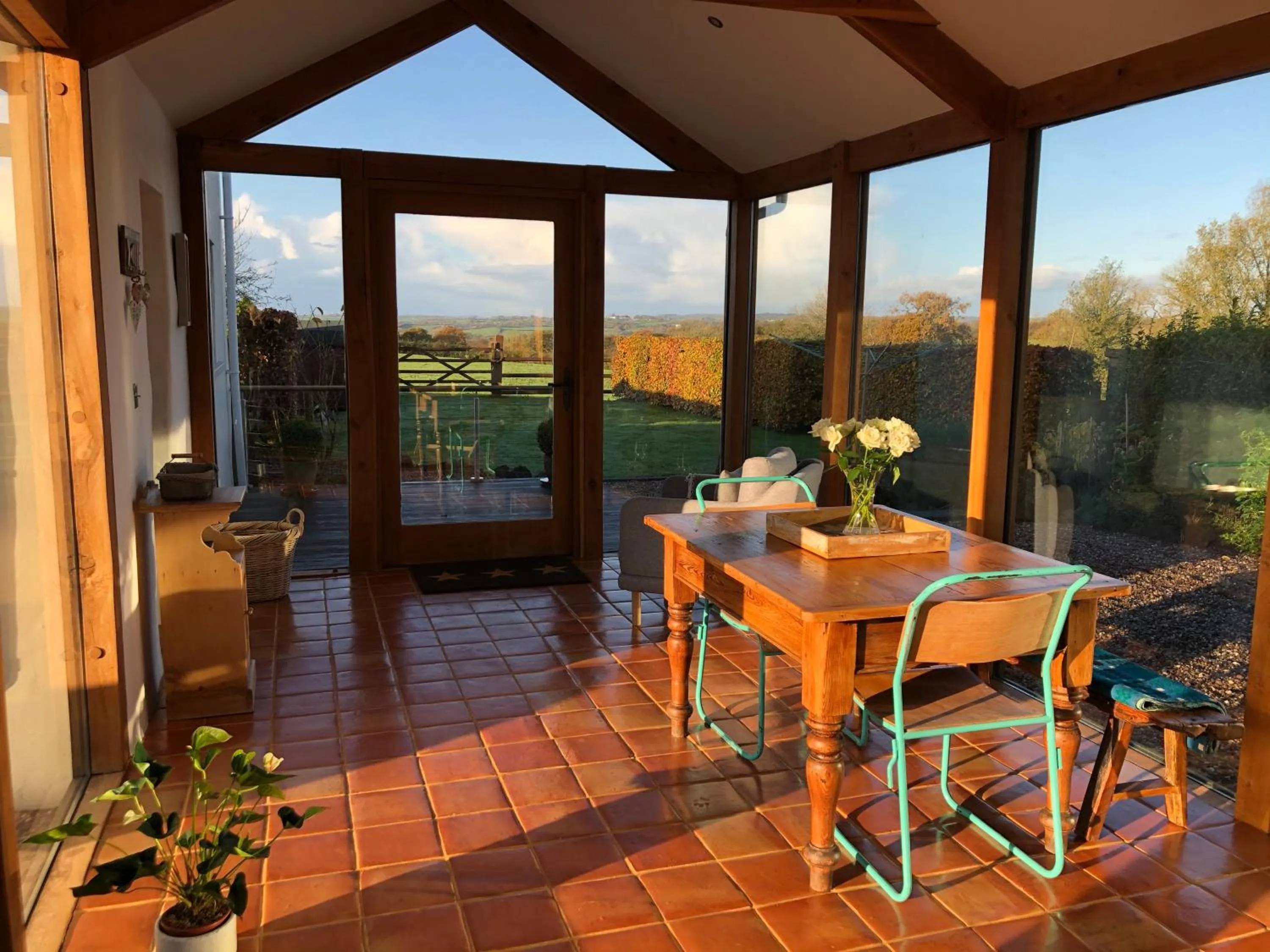 Balcony/Terrace in Dan y Graig Barn, Carmarthen