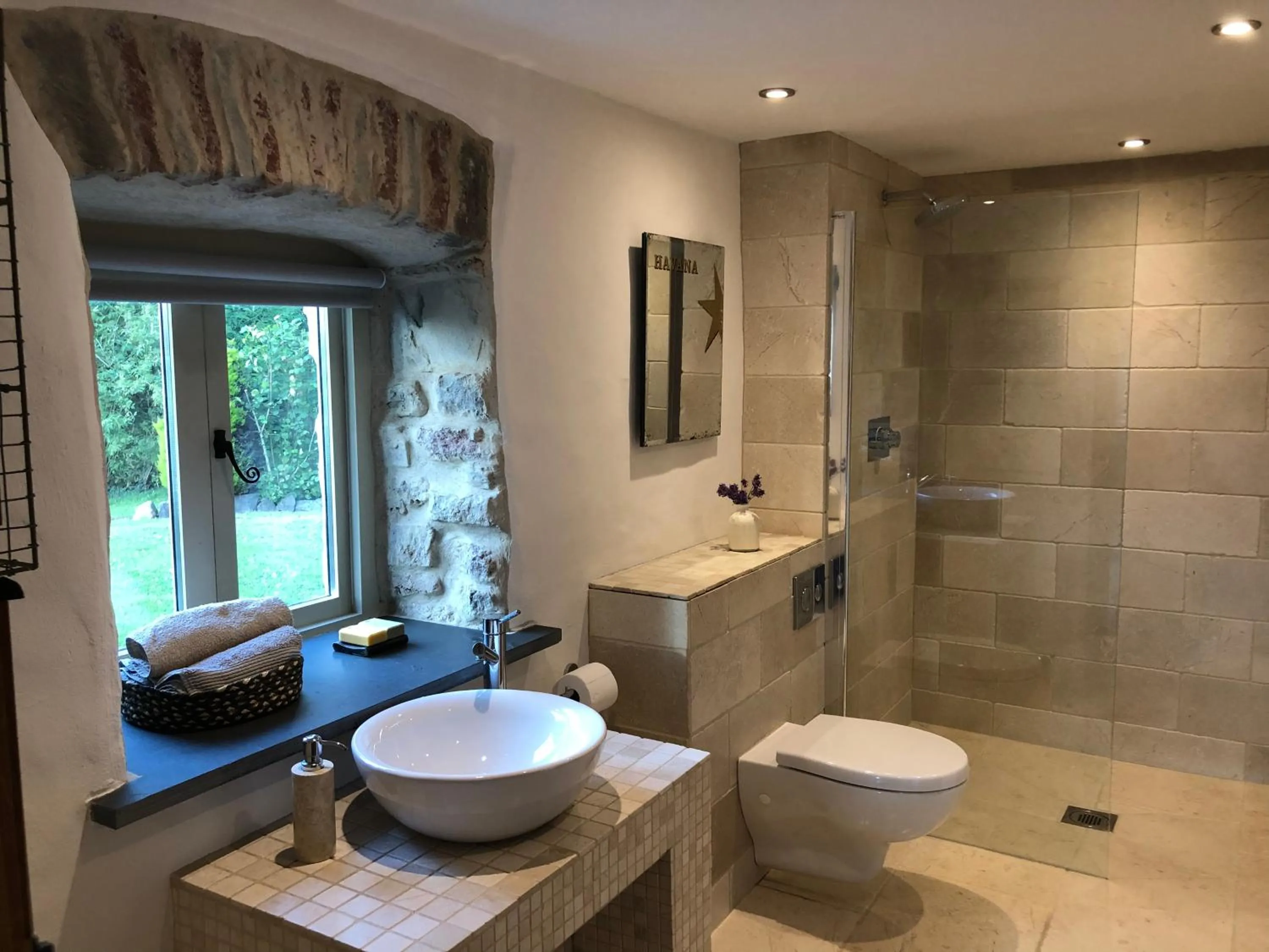 Bathroom in Dan y Graig Barn, Carmarthen