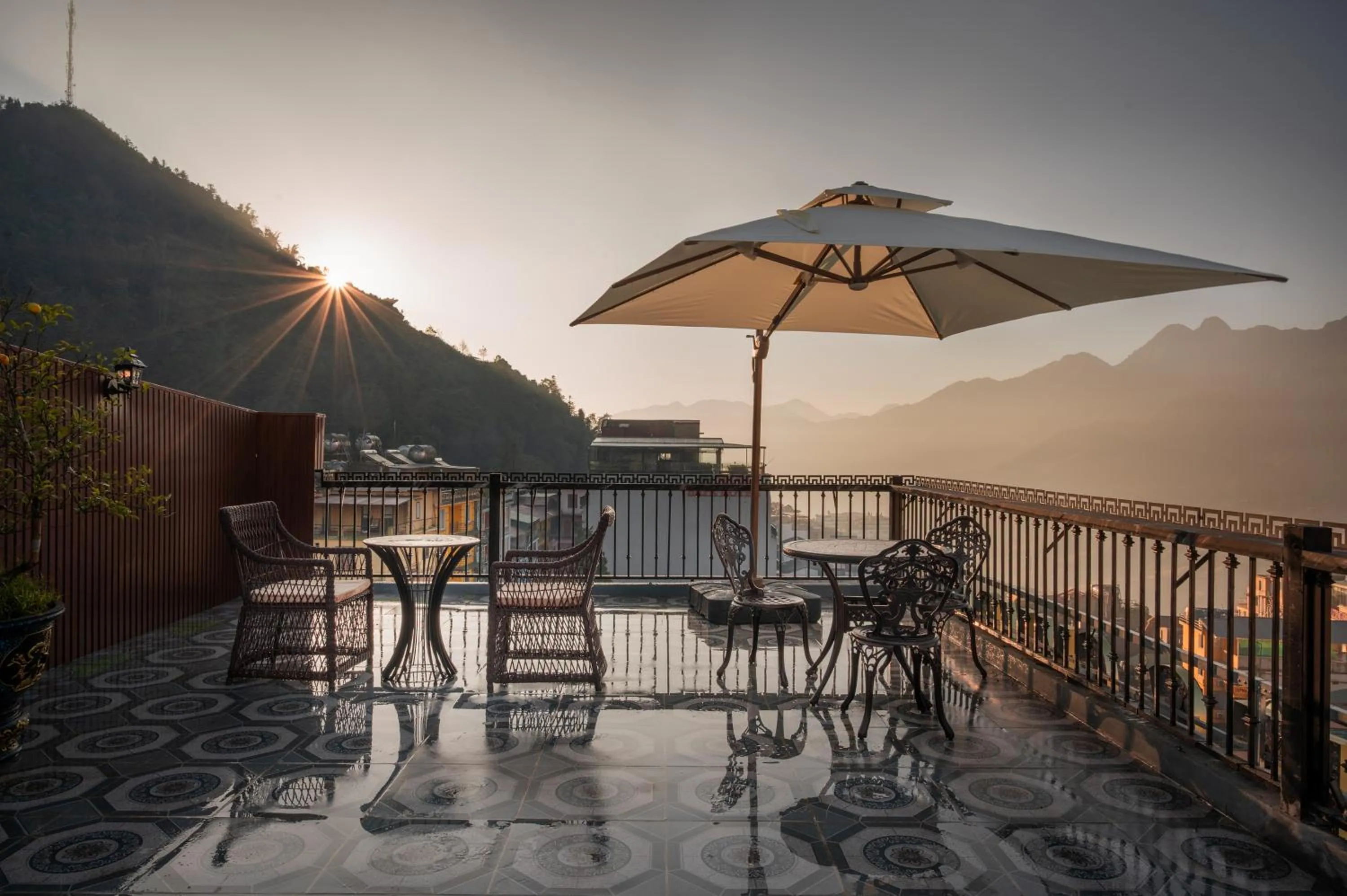 Balcony/Terrace in Sapa Horizon Hotel
