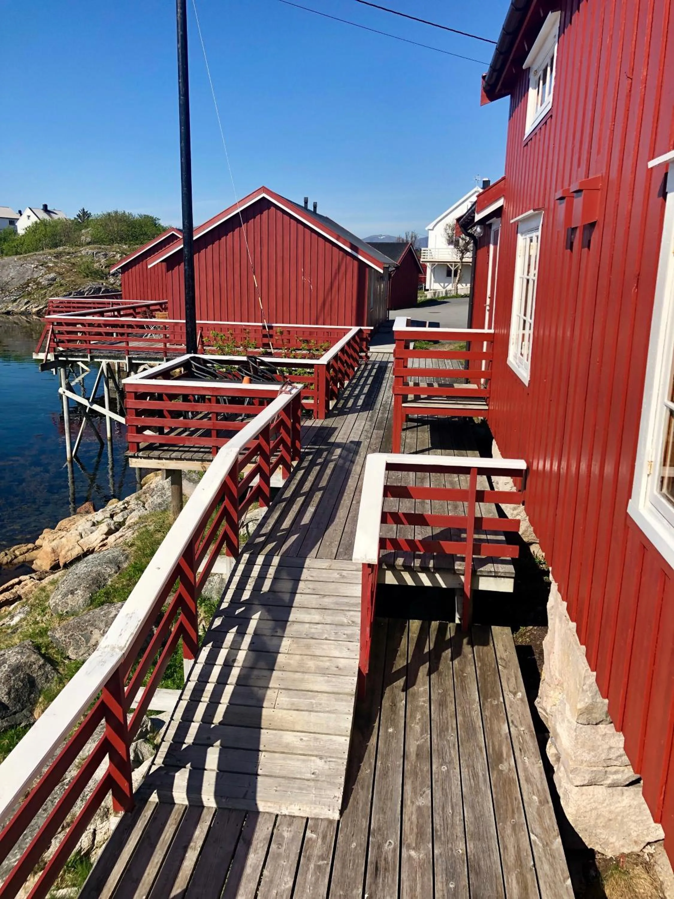 Patio in Henningsvær Rorbuer