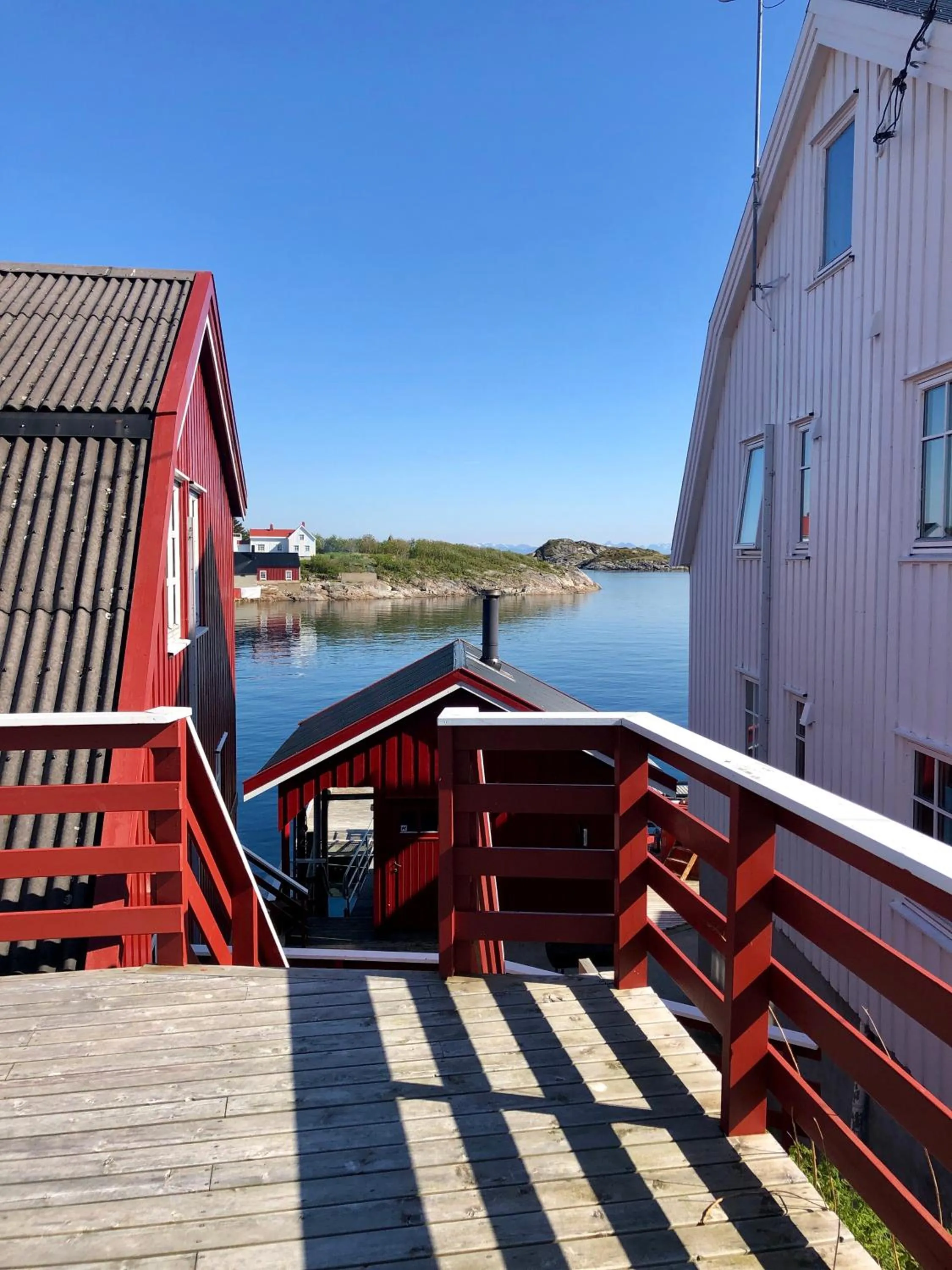 Balcony/Terrace in Henningsvær Rorbuer